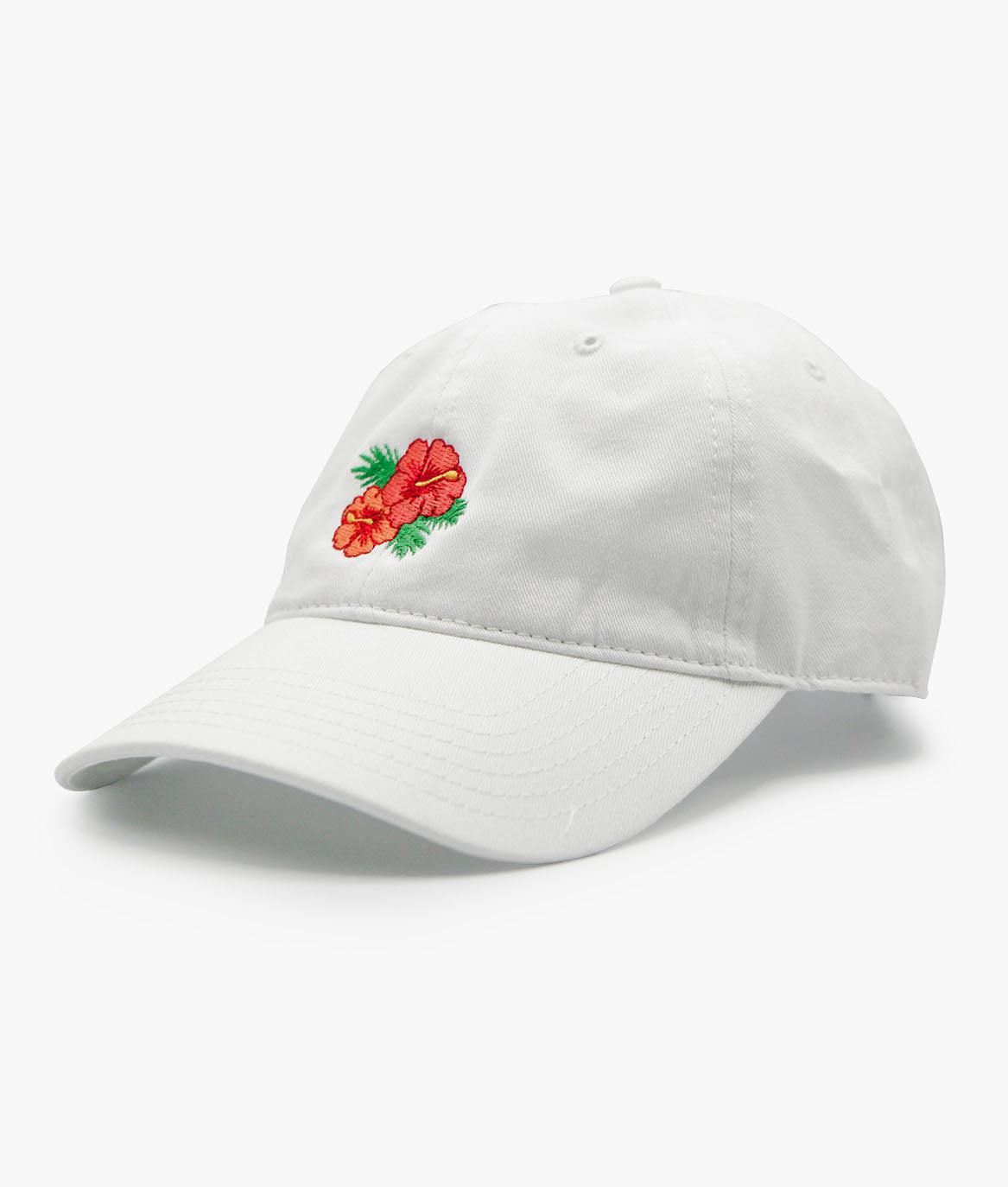 riot society Hibiscus Embroidered Dad Hat