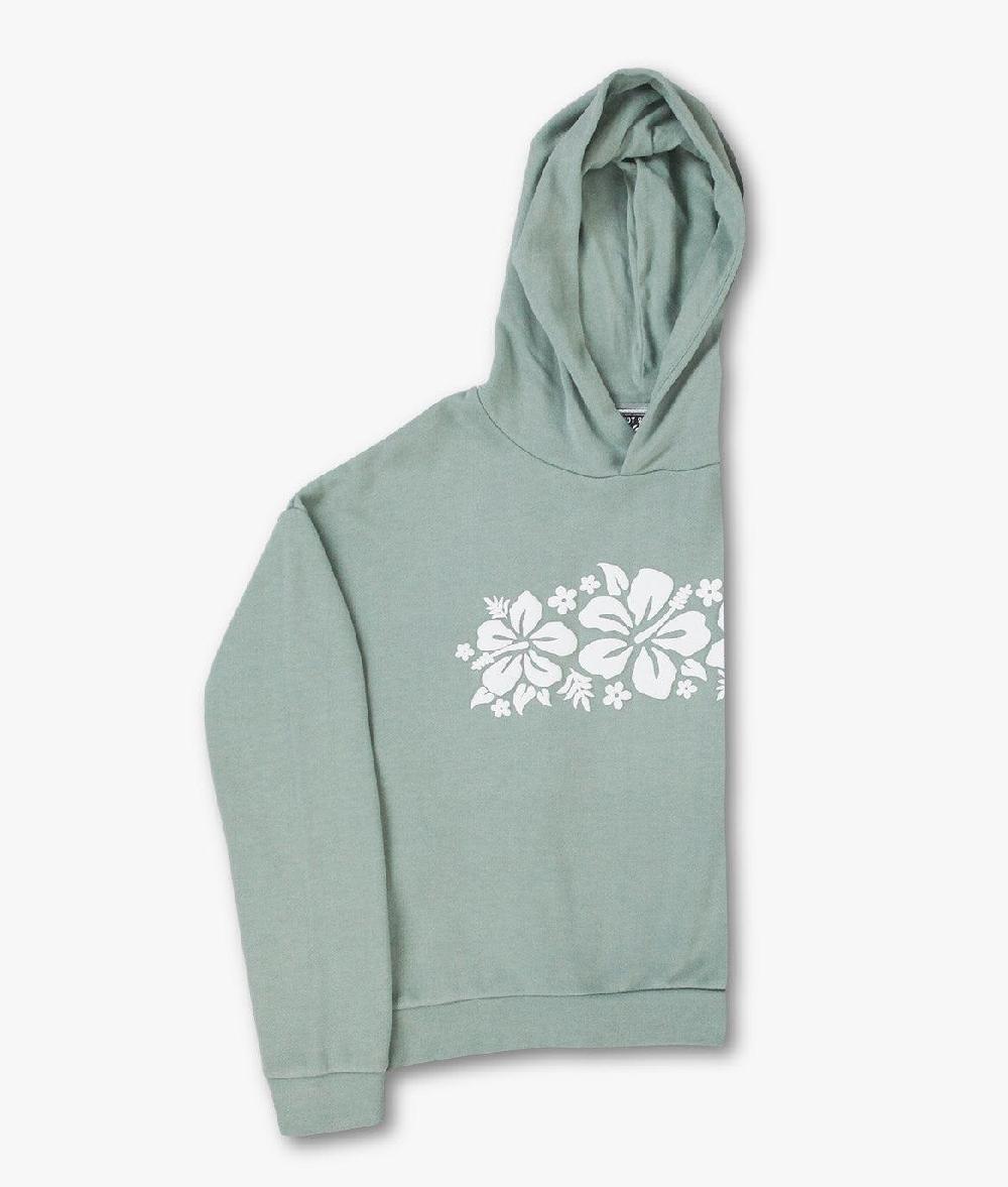 Riot Society Hibiscus Puff Womens Summer Hoodie
