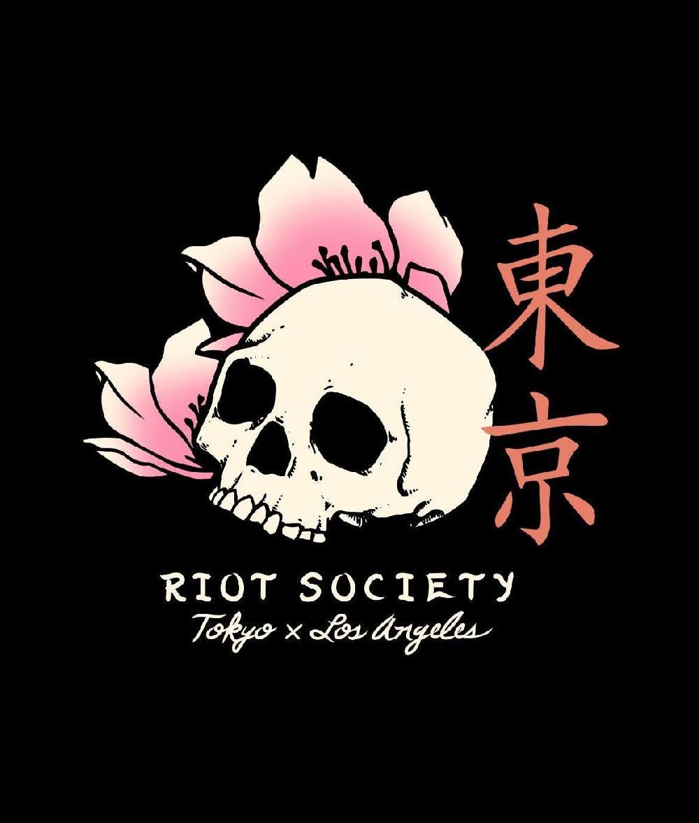 Riot Society Japan Koi Tattoo Blossom Womens Tee