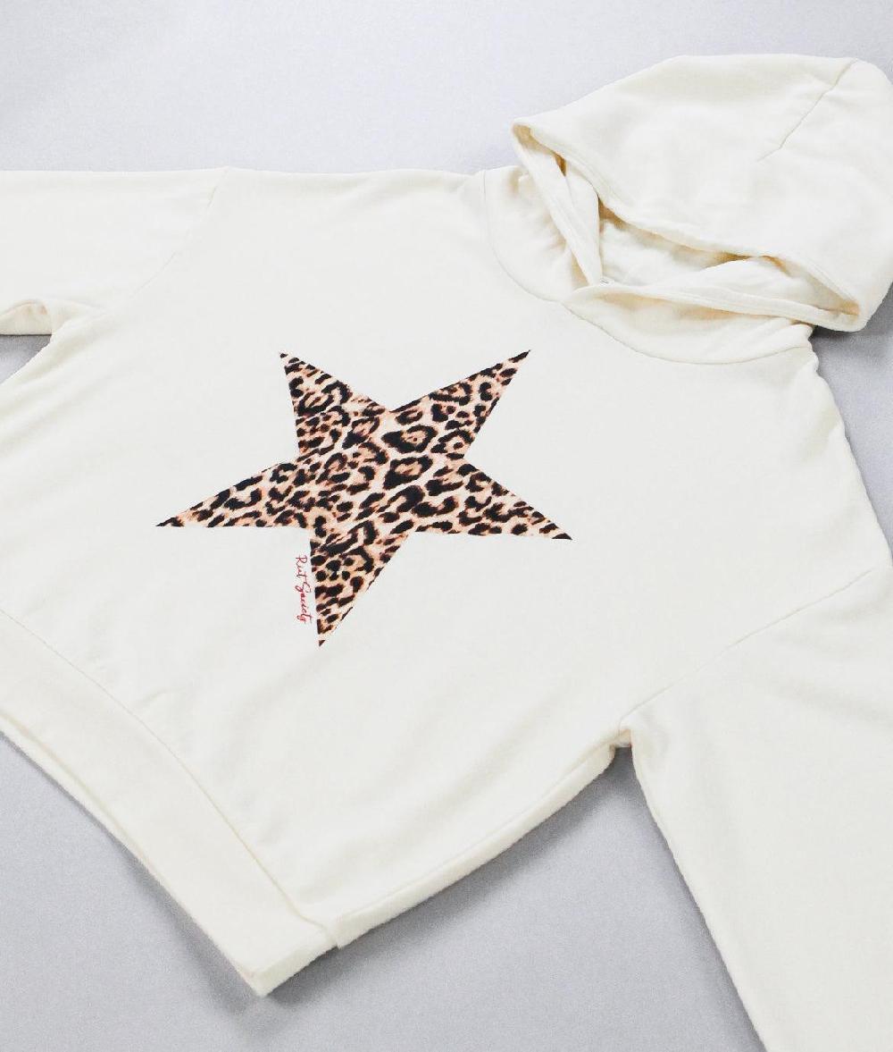 Riot Society Leopard Star Womens Summer Hoodie