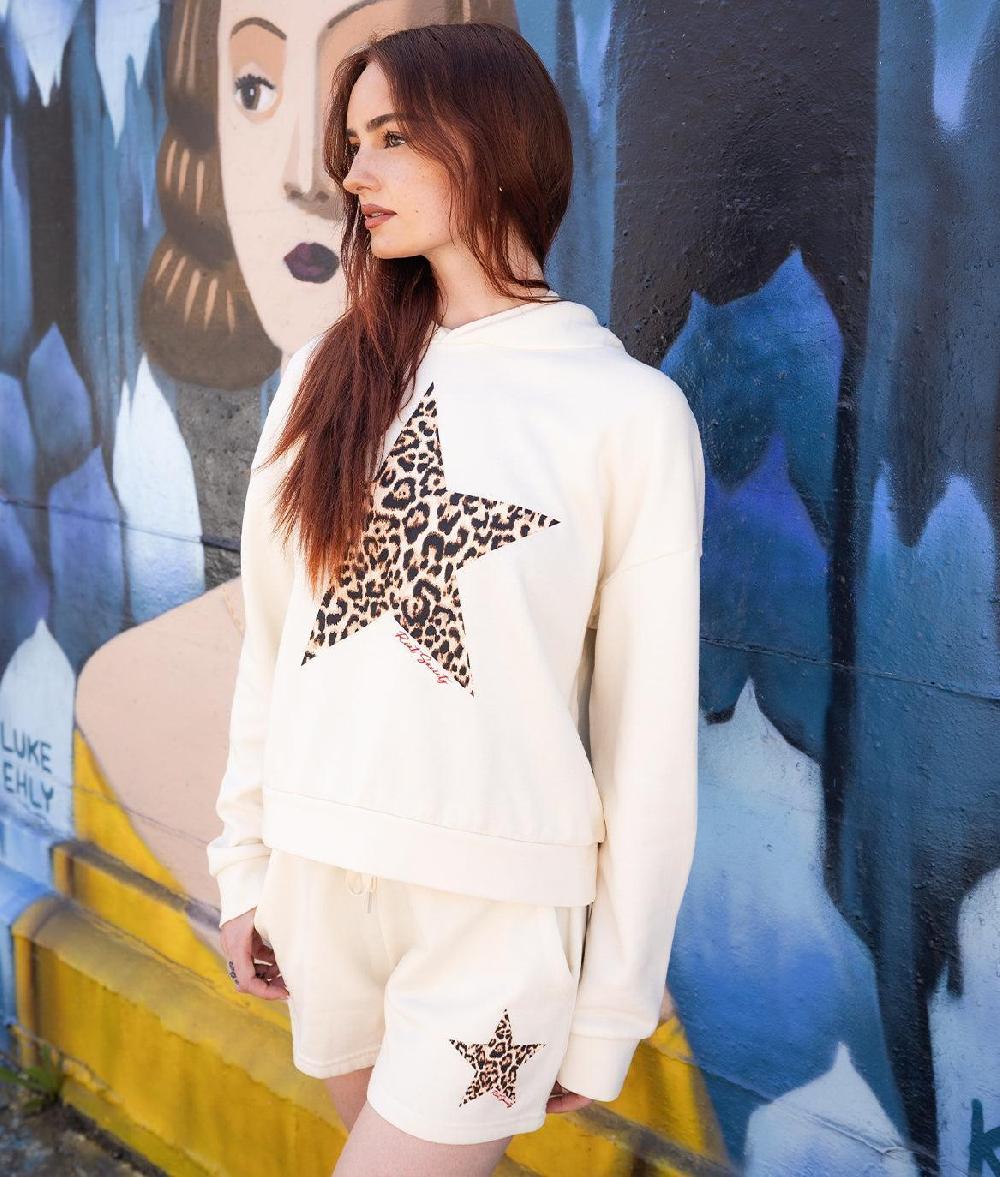 Riot Society Leopard Star Womens Summer Shorts