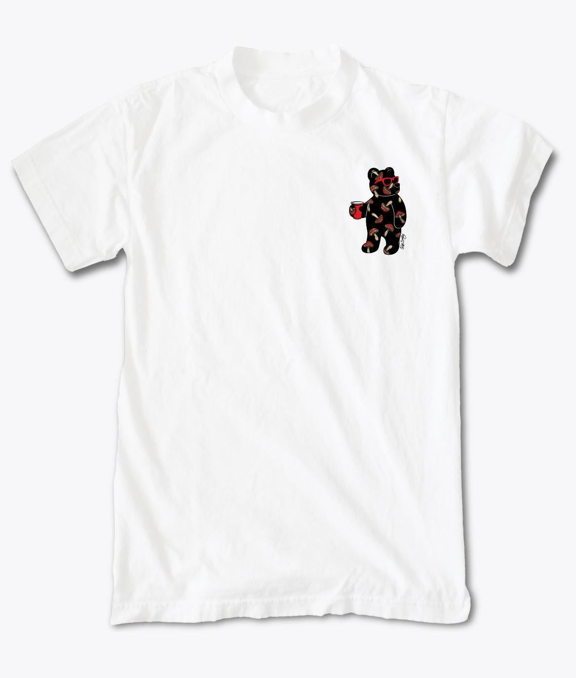 riot society Mushroom Bear Mens T-Shirt