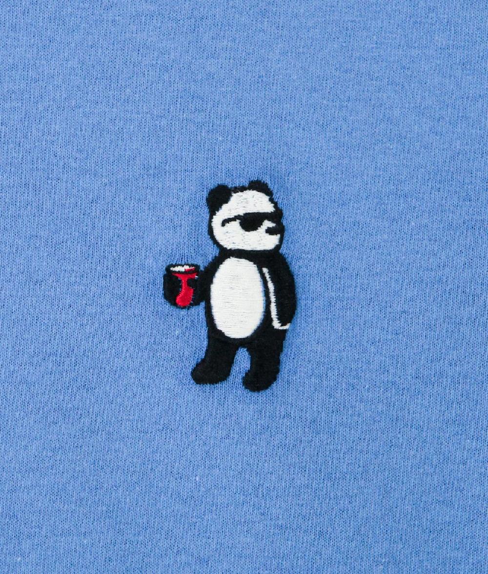 Riot Society Panda Bear Embroidered Mens T-Shirt