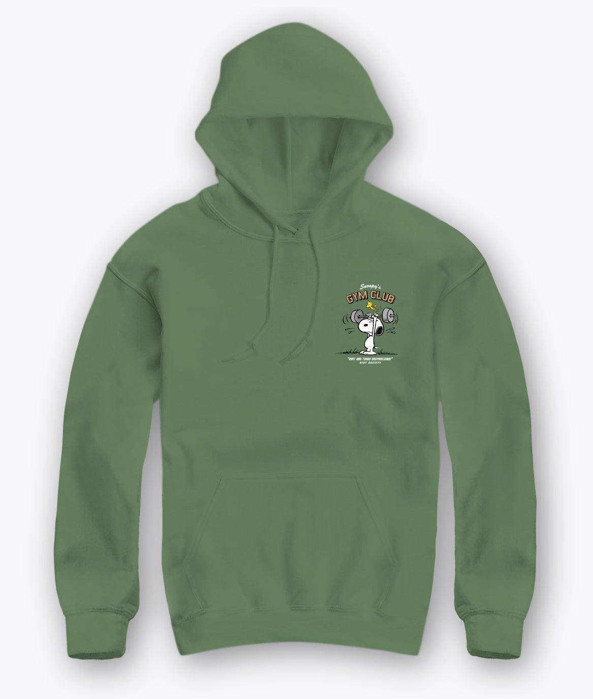 Riot Society Peanuts Snoopy's Gym Club Mens Hoodie