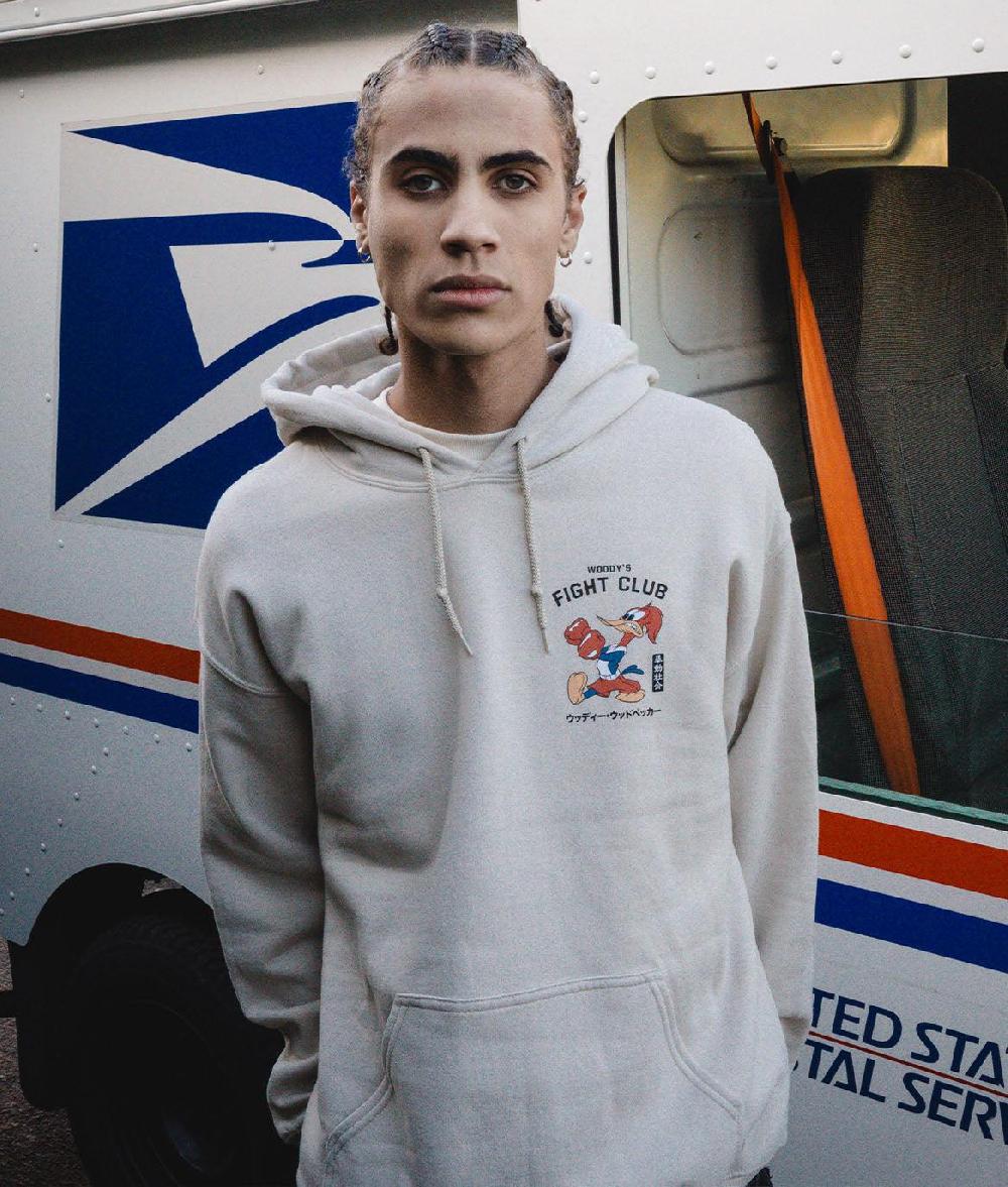 Riot Society Woody Woodpecker's Fight Club Mens Hoodie