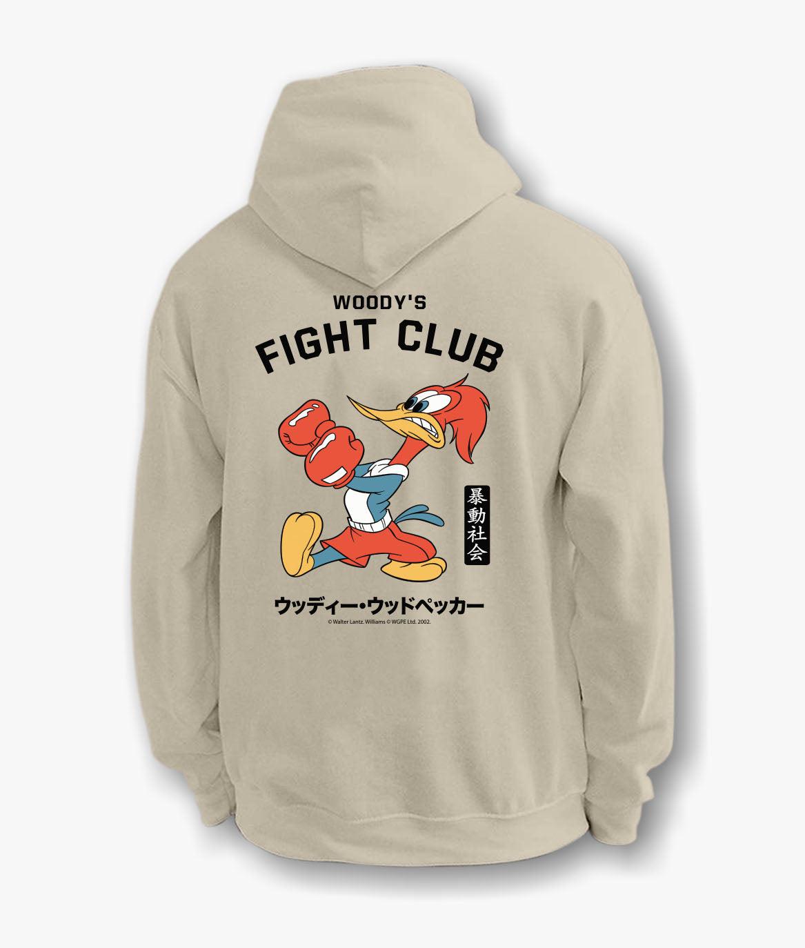 riot society Woody Woodpecker's Fight Club Mens Hoodie
