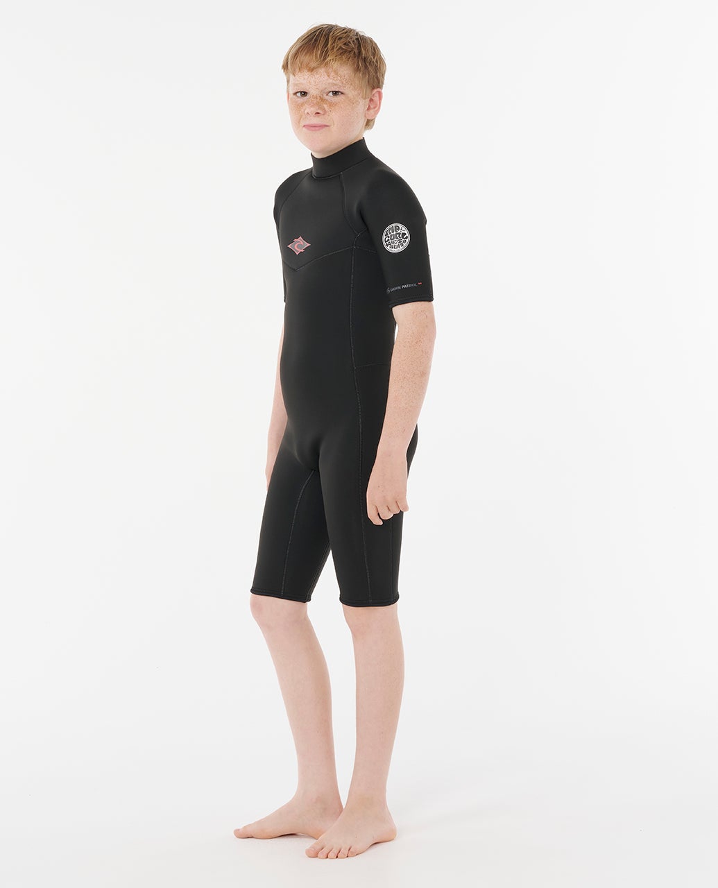 Rip Curl Boys Dawn Patrol Short Sleeve 2mm Back Zip Spring Suit Wetsuit