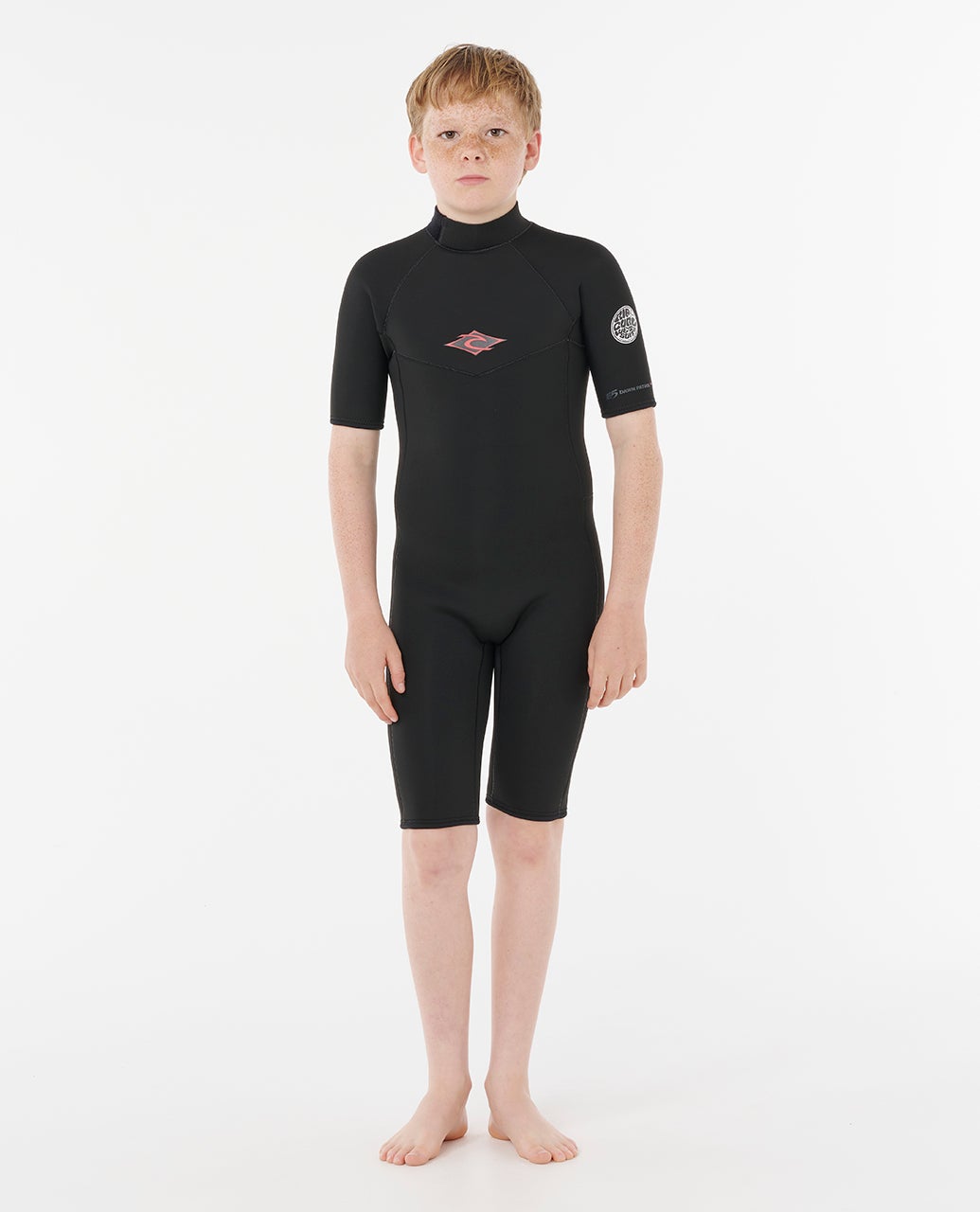 rip curl Boys Dawn Patrol Short Sleeve 2mm Back Zip Spring Suit Wetsuit