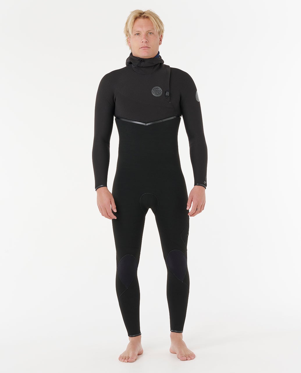 rip curl E-Bomb 4/3 Zip Free With Hood Fullsuit Wetsuit