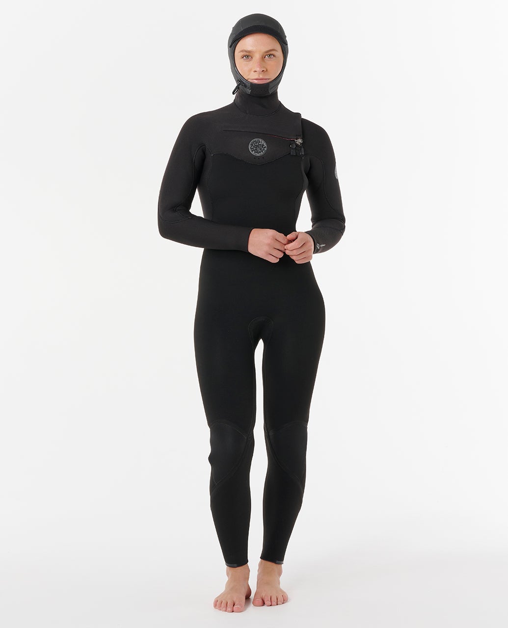 rip curl Flashbomb 5/4 BG hooded Chest Zip Fullsuit Wetsuit