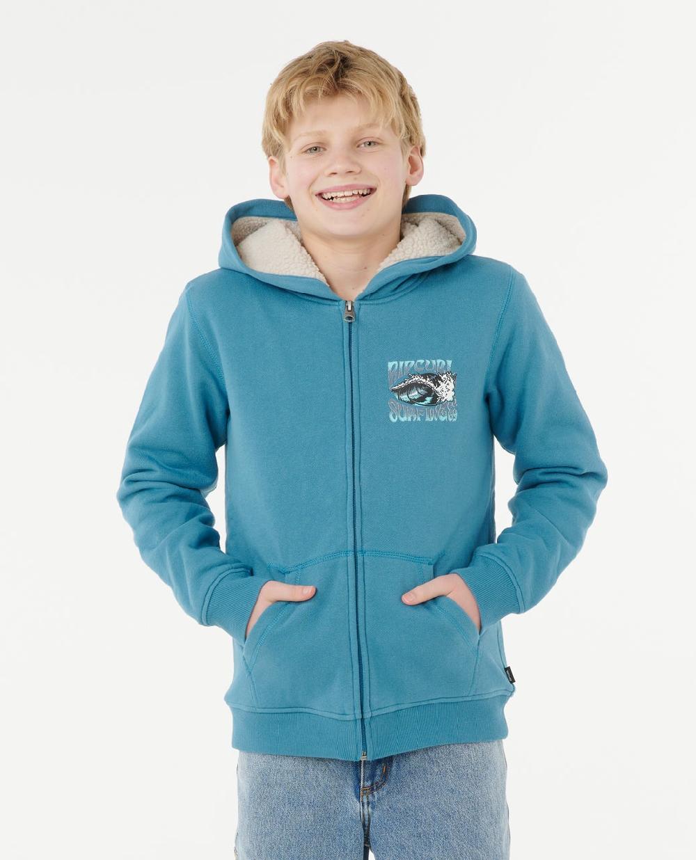 rip curl Haze & Tube Lined Zip Through Hooded Jacket - Kids
