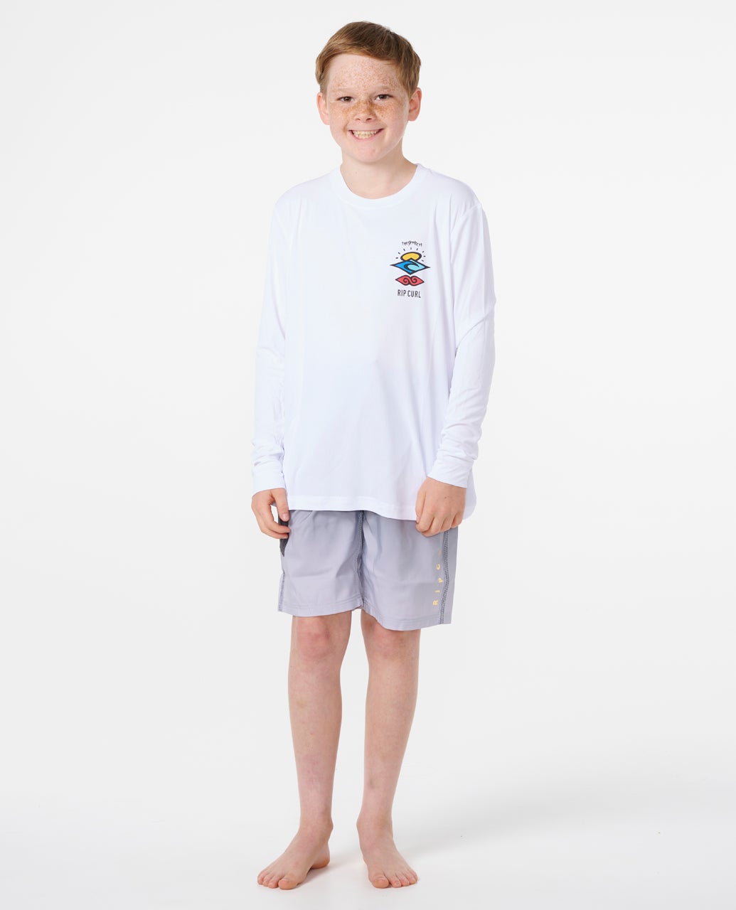 Rip Curl Icons Surflite UV Long Sleeve Rash Vest - Kids