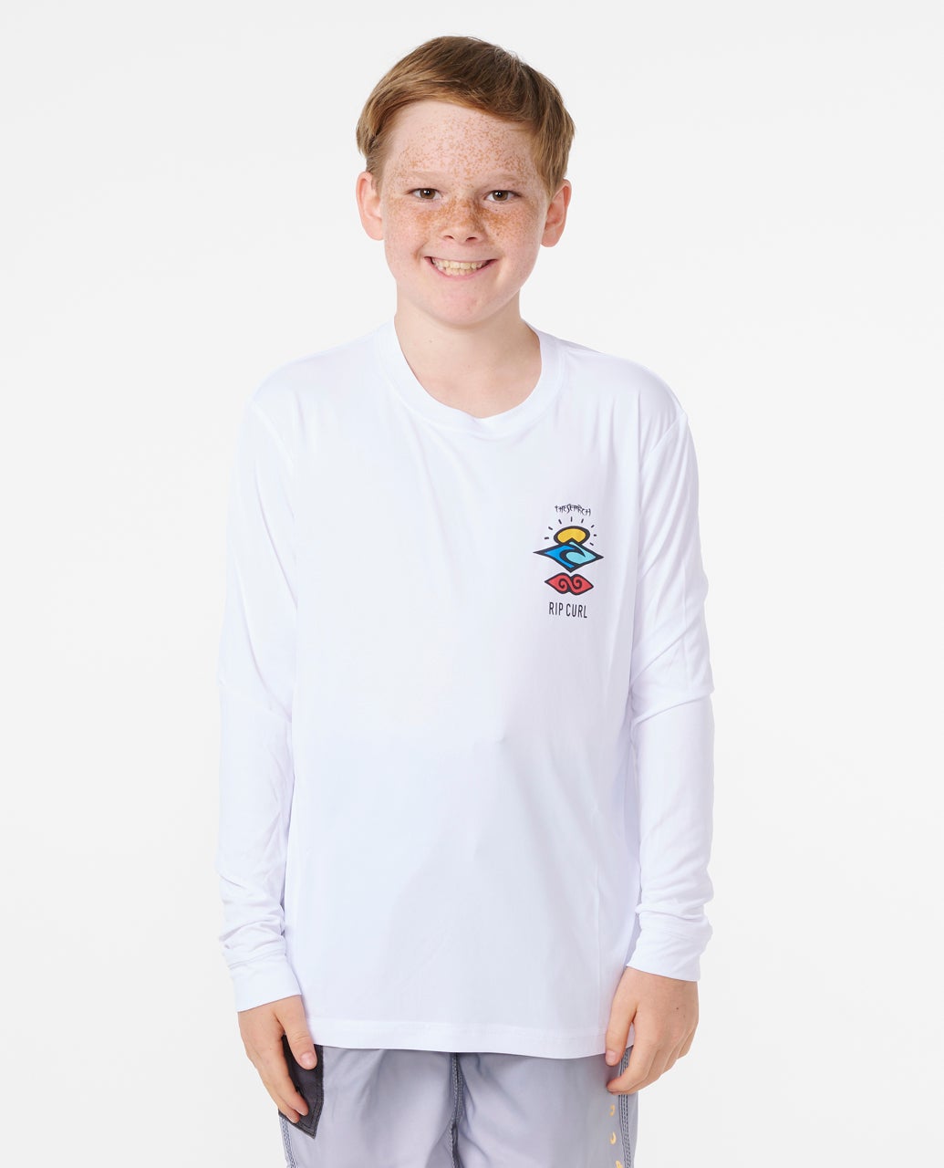 rip curl Icons Surflite UV Long Sleeve Rash Vest - Kids