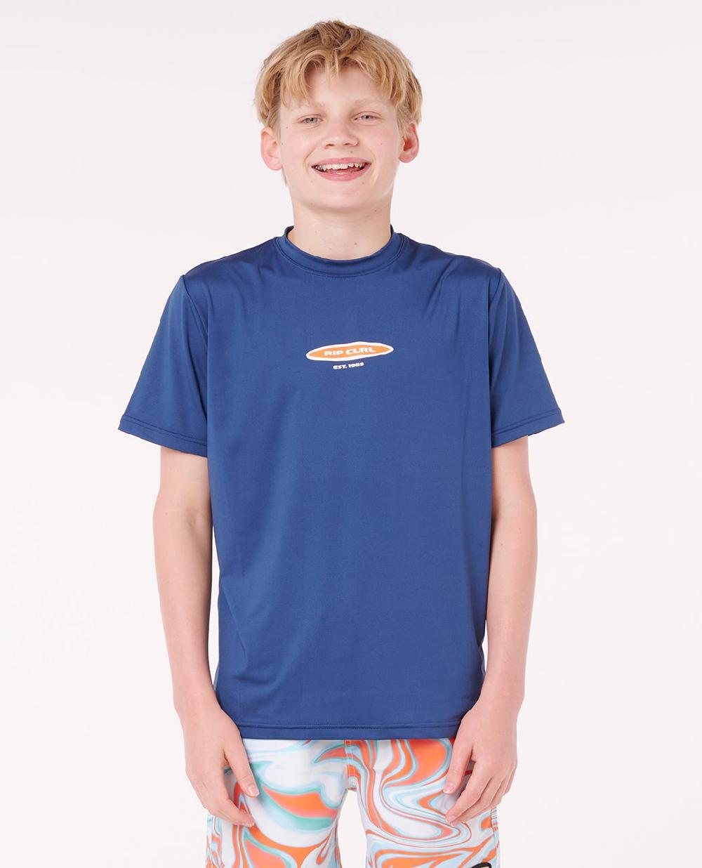 rip curl Island Paradiso UPF Short Sleeve Rash Vest - Kids