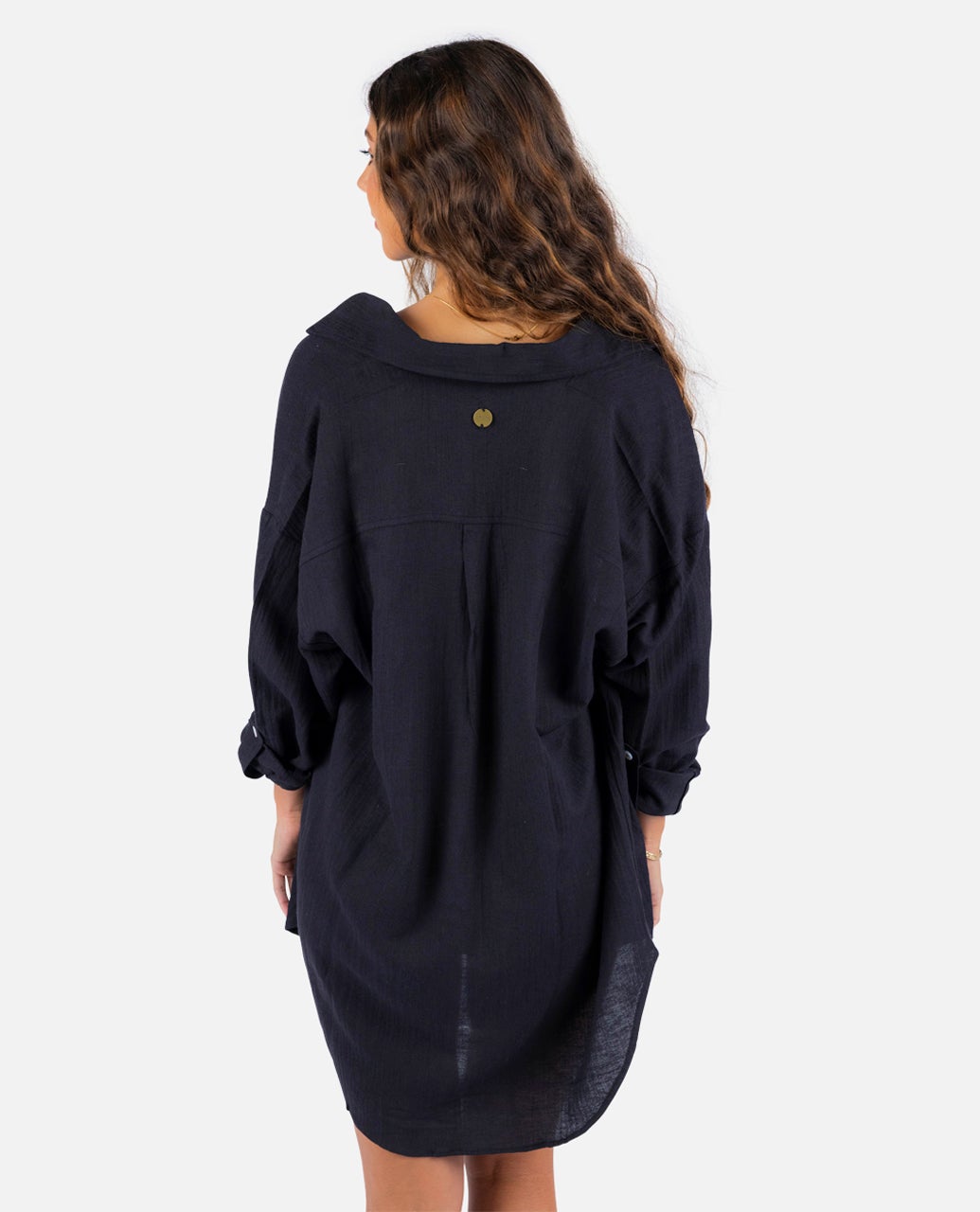 Rip Curl Premium Linen Long Sleeve Button Through Shirt