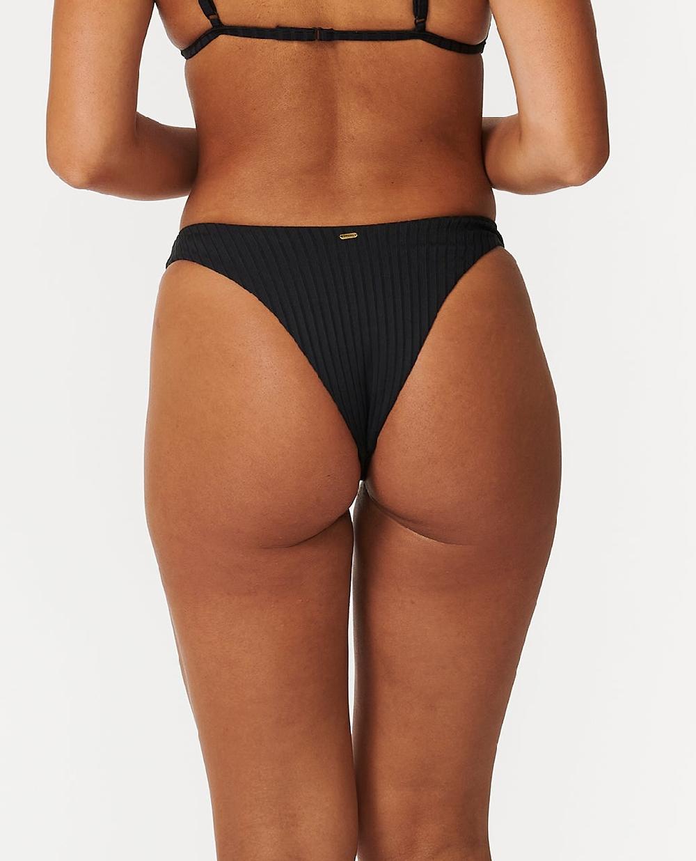 Rip Curl Premium Surf High Leg Skimpy Coverage Bikini Bottoms