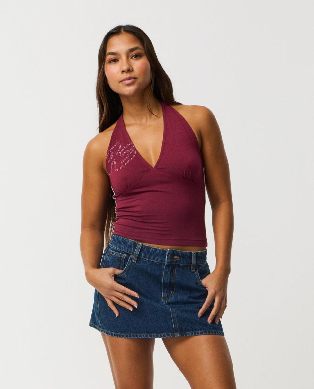 rip curl Archive Script Jersey Halter