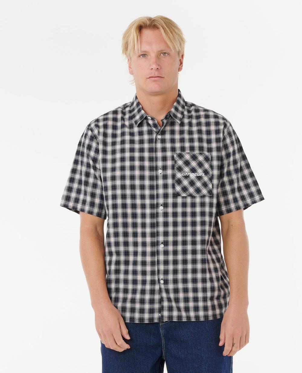 Rip Curl Archive Script Plaid Short Sleeve Shirt