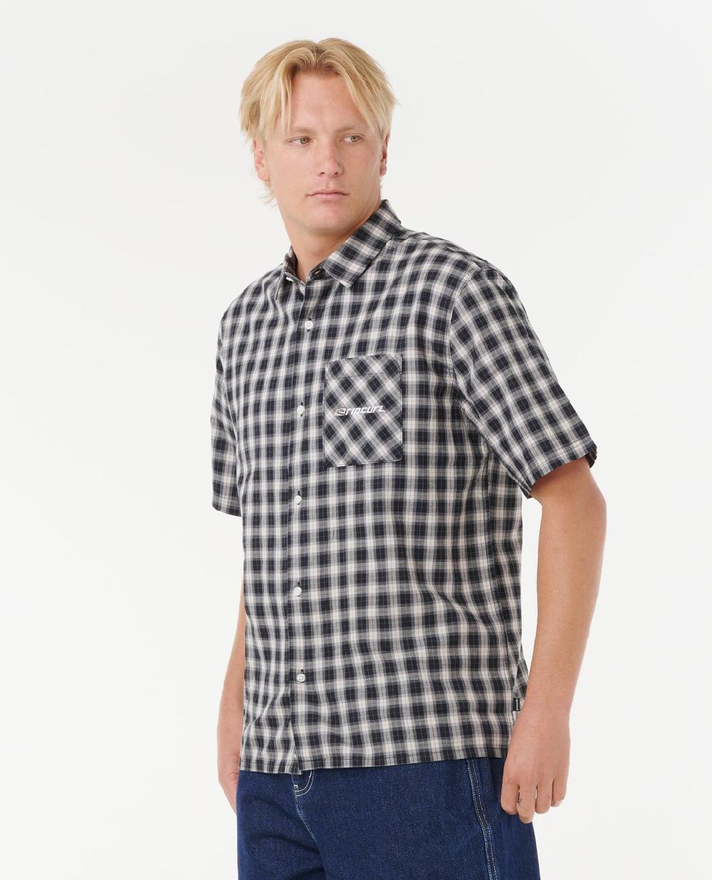 Rip Curl Archive Script Plaid Short Sleeve Shirt