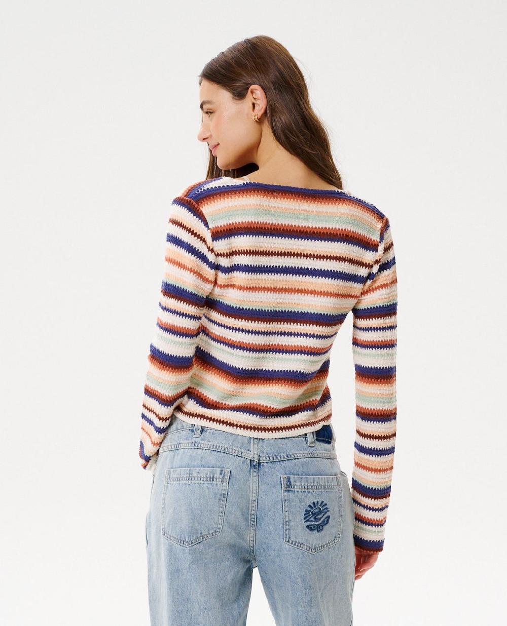 Rip Curl Bobbi Stripe Button Through