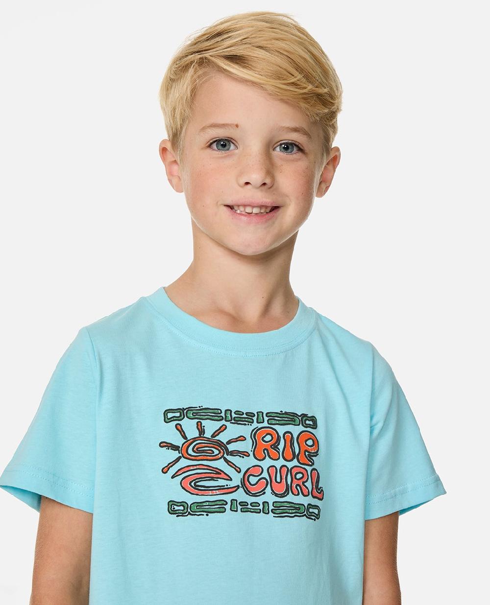Rip Curl Cosmic Surfing Logo Tee - Kids