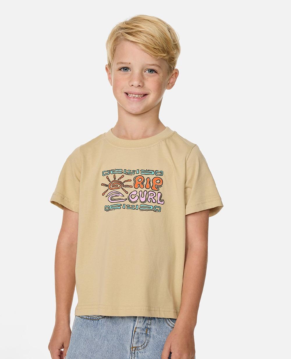 rip curl Cosmic Surfing Logo Tee - Kids