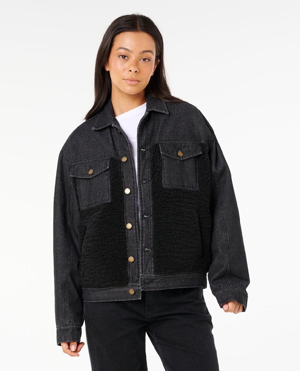 rip curl Cruisin' Sherpa Denim Jacket