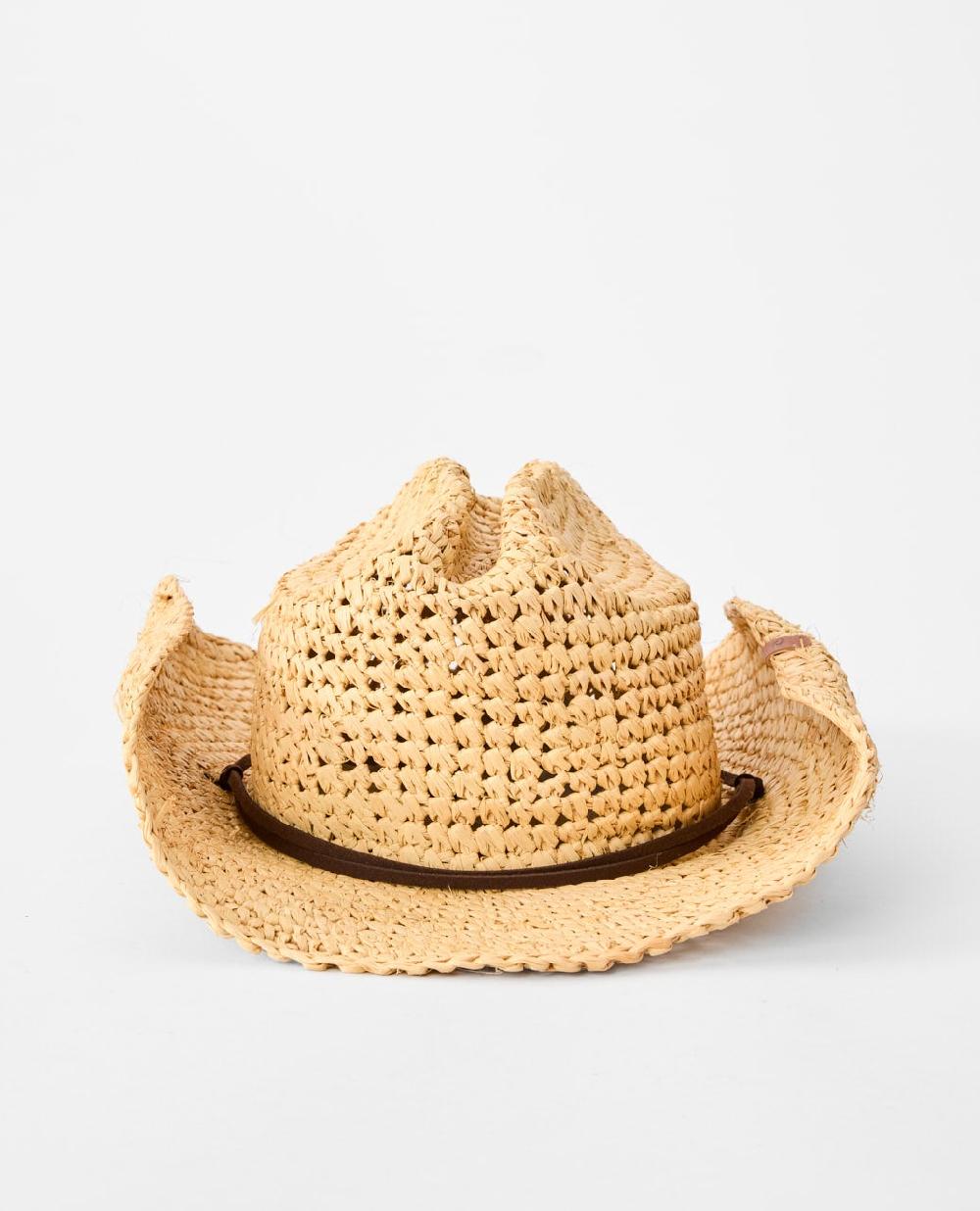 Rip Curl Crushable Straw Cowgirl Hat