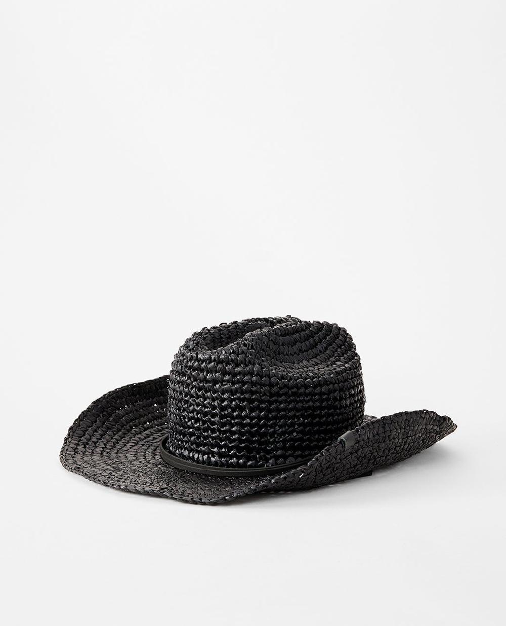 rip curl Crushable Straw Cowgirl Hat