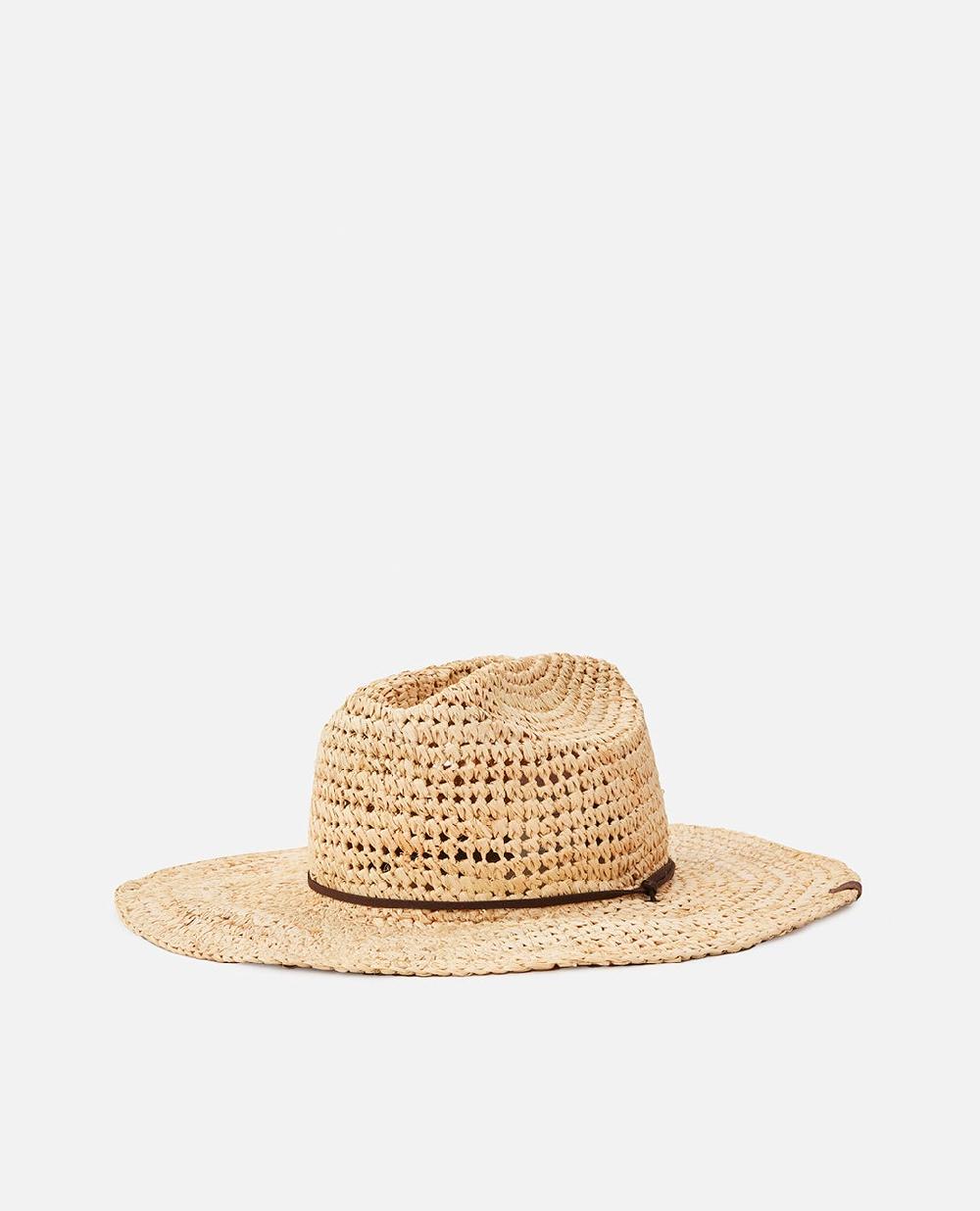 rip curl Crushable Straw Cowgirl Hat