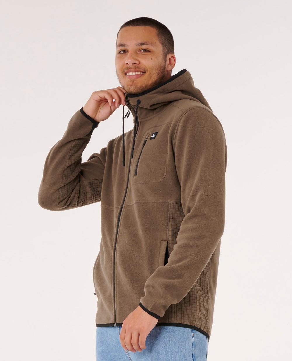 Rip Curl Departed Polar Fleece Zip Through Jacket