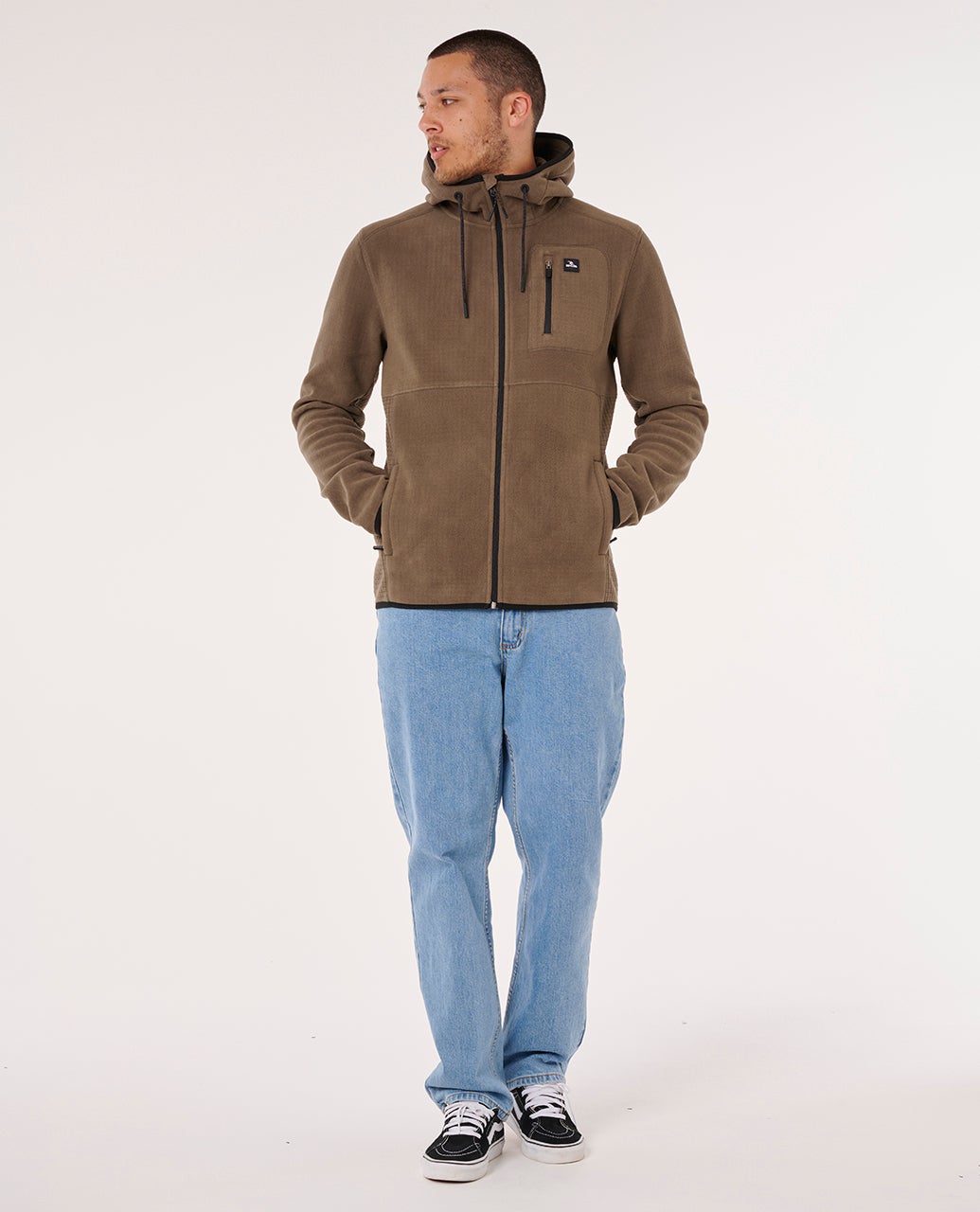 Rip Curl Departed Polar Fleece Zip Through Jacket