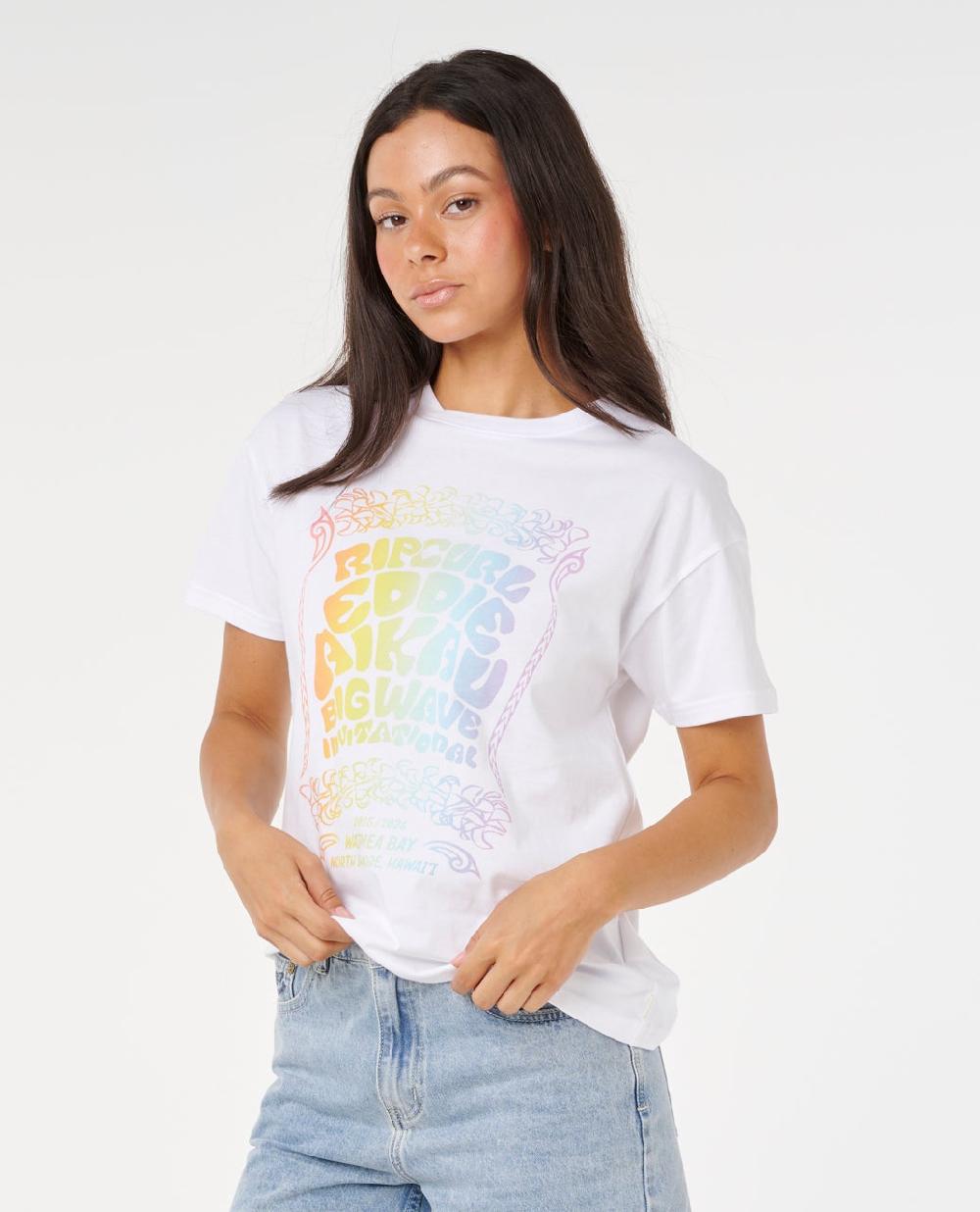 Rip Curl Eddie Would Go Lei Lei Relaxed Tee