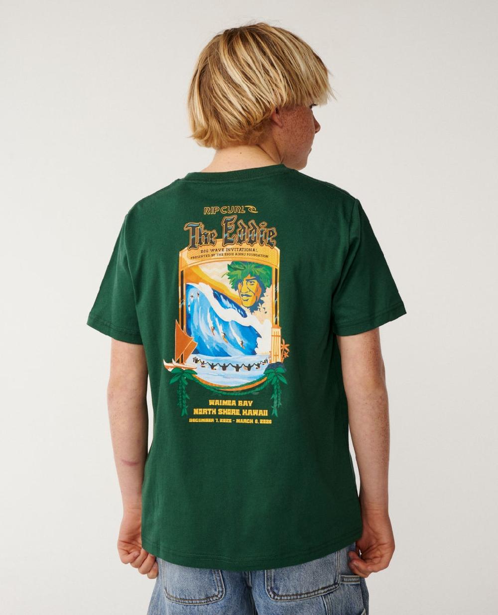 Rip Curl Eddie Would Go Poster Art Tee - Kids