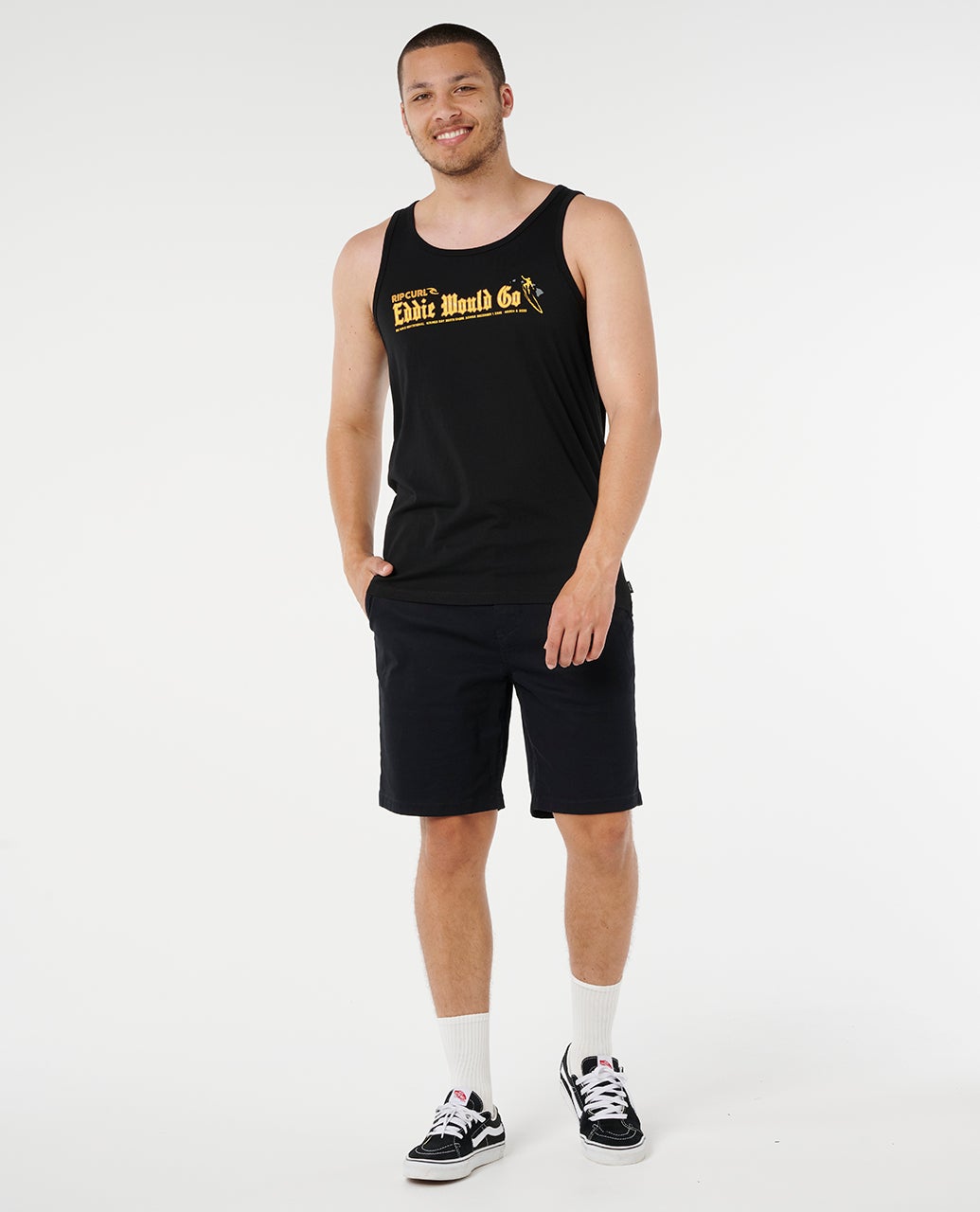Rip Curl Eddie Would Go Sticker Tank