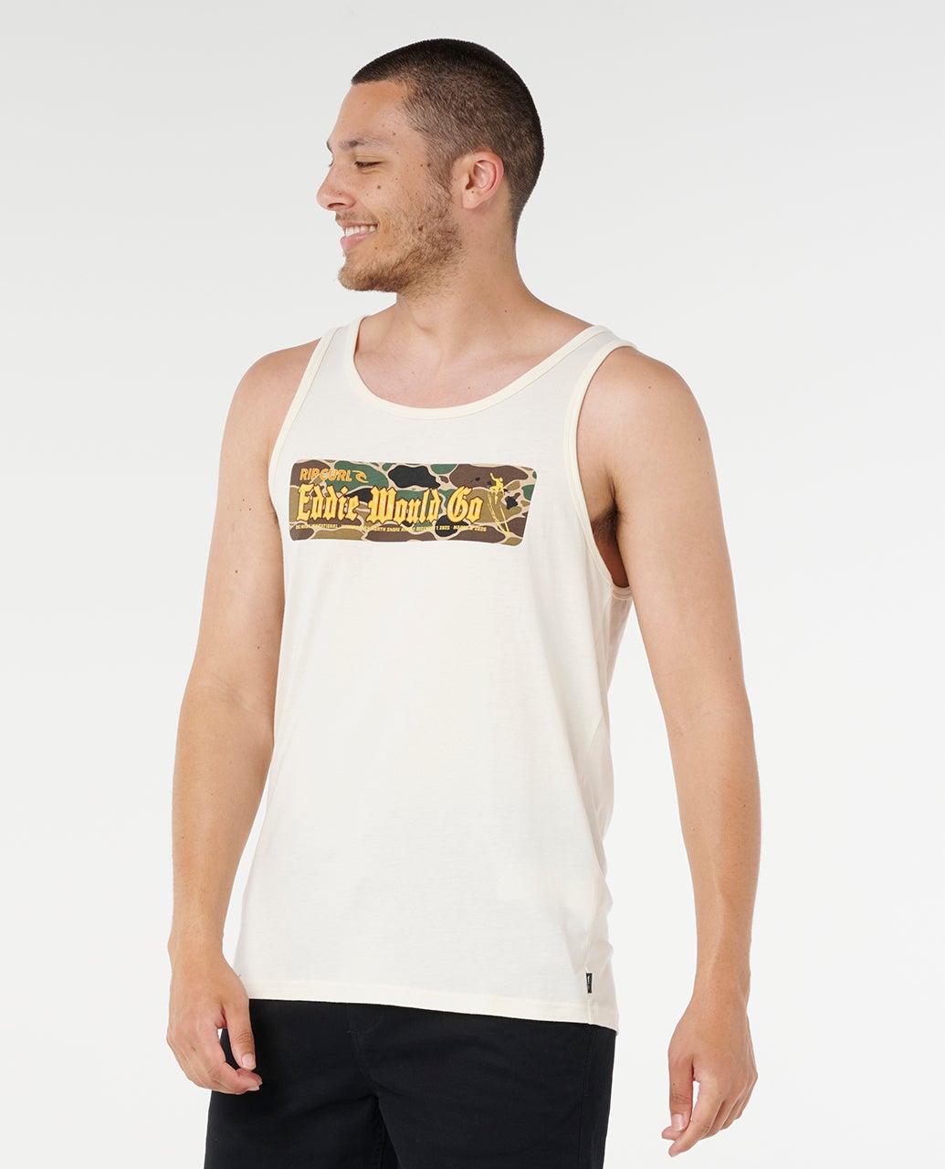 Rip Curl Eddie Would Go Sticker Tank