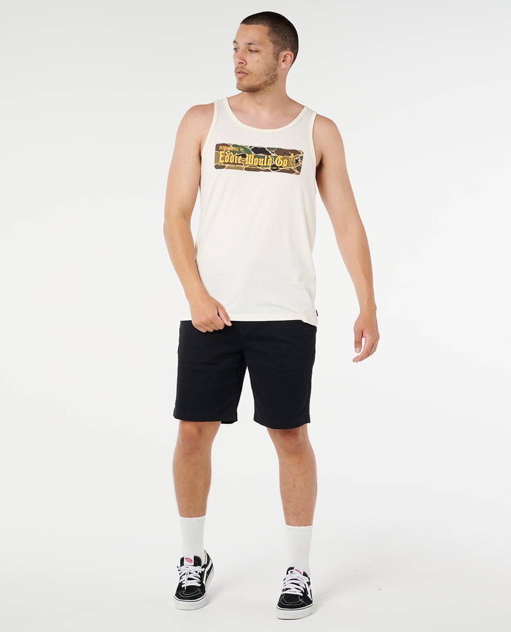 Rip Curl Eddie Would Go Sticker Tank