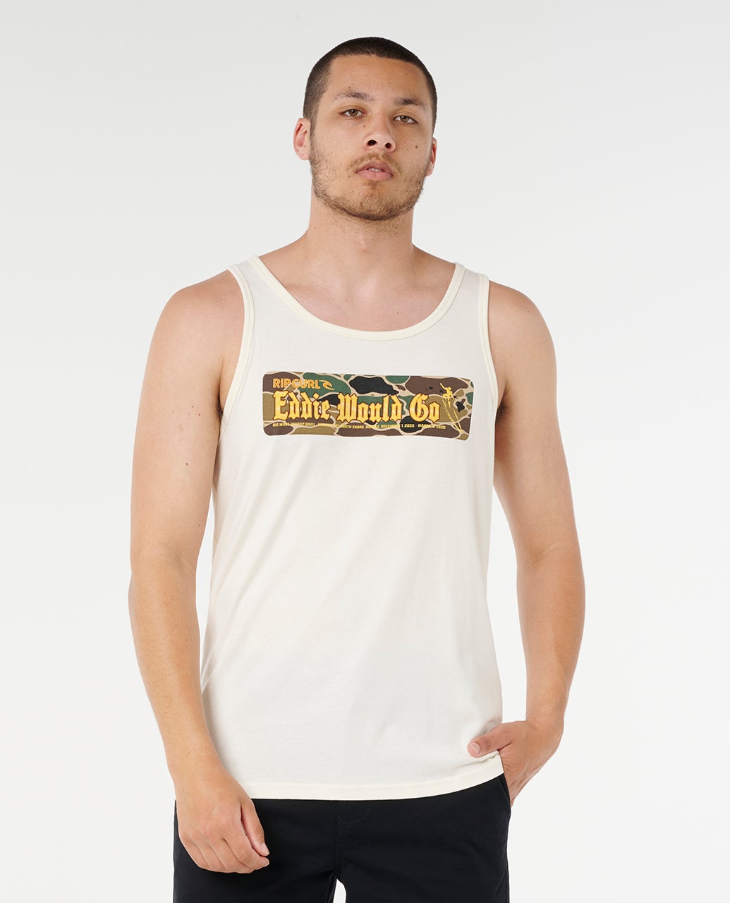 rip curl Eddie Would Go Sticker Tank