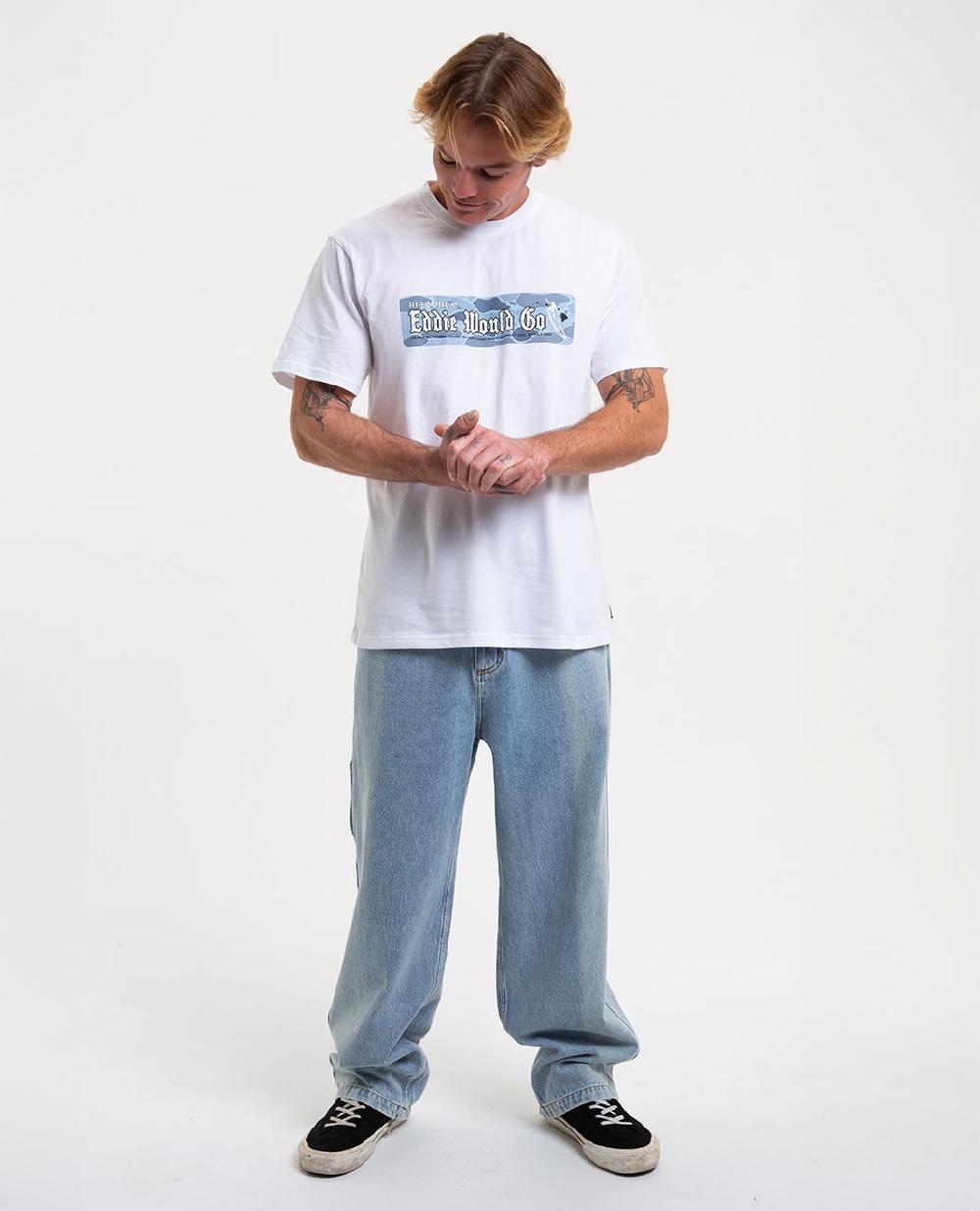 Rip Curl Eddie Would Go Sticker Tee