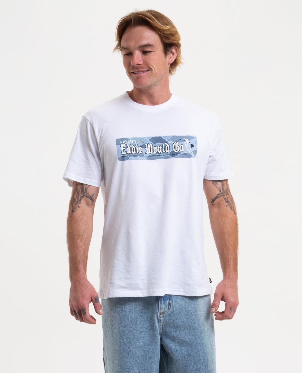 rip curl Eddie Would Go Sticker Tee