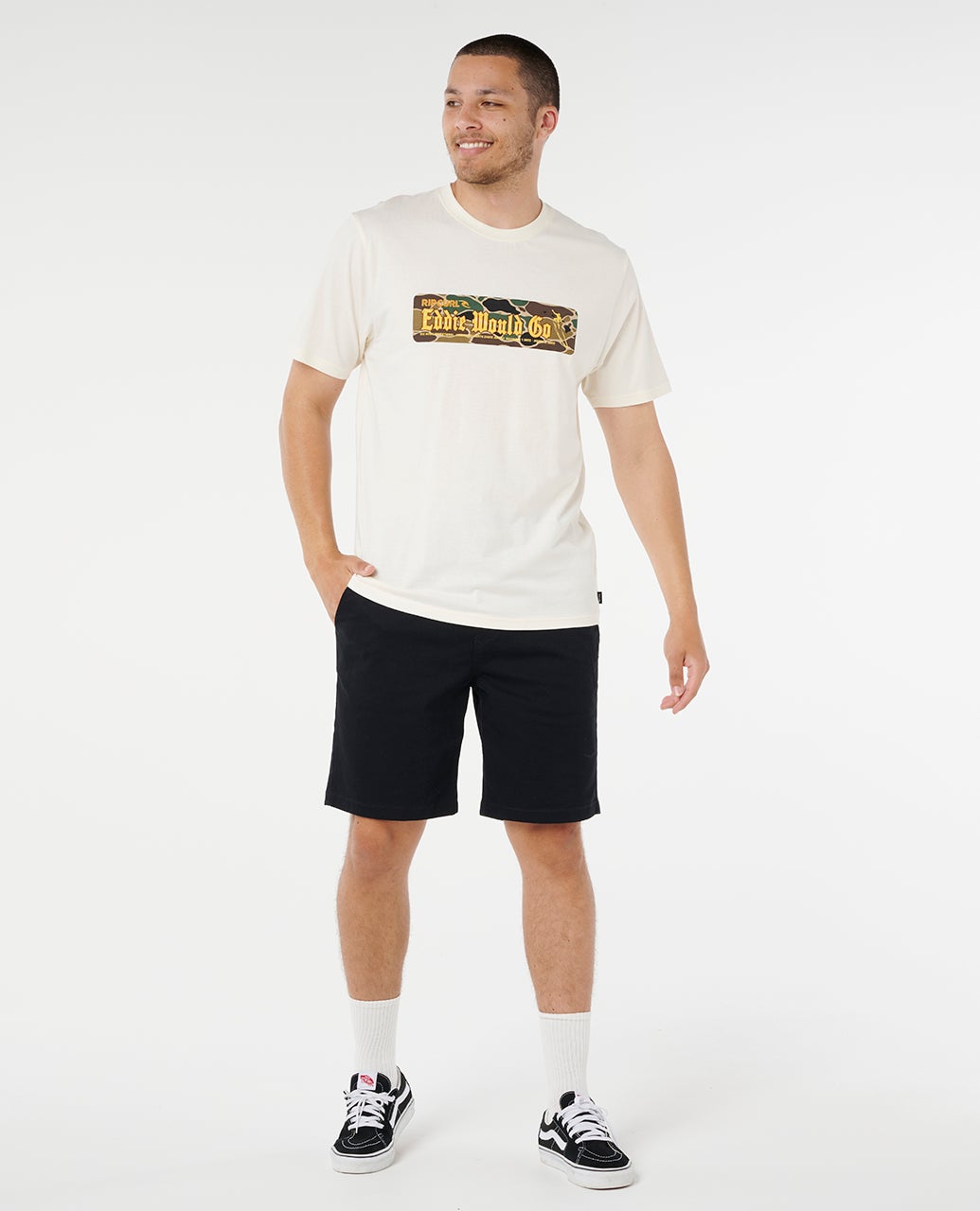 Rip Curl Eddie Would Go Sticker Tee