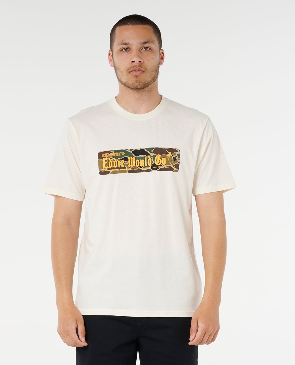 rip curl Eddie Would Go Sticker Tee