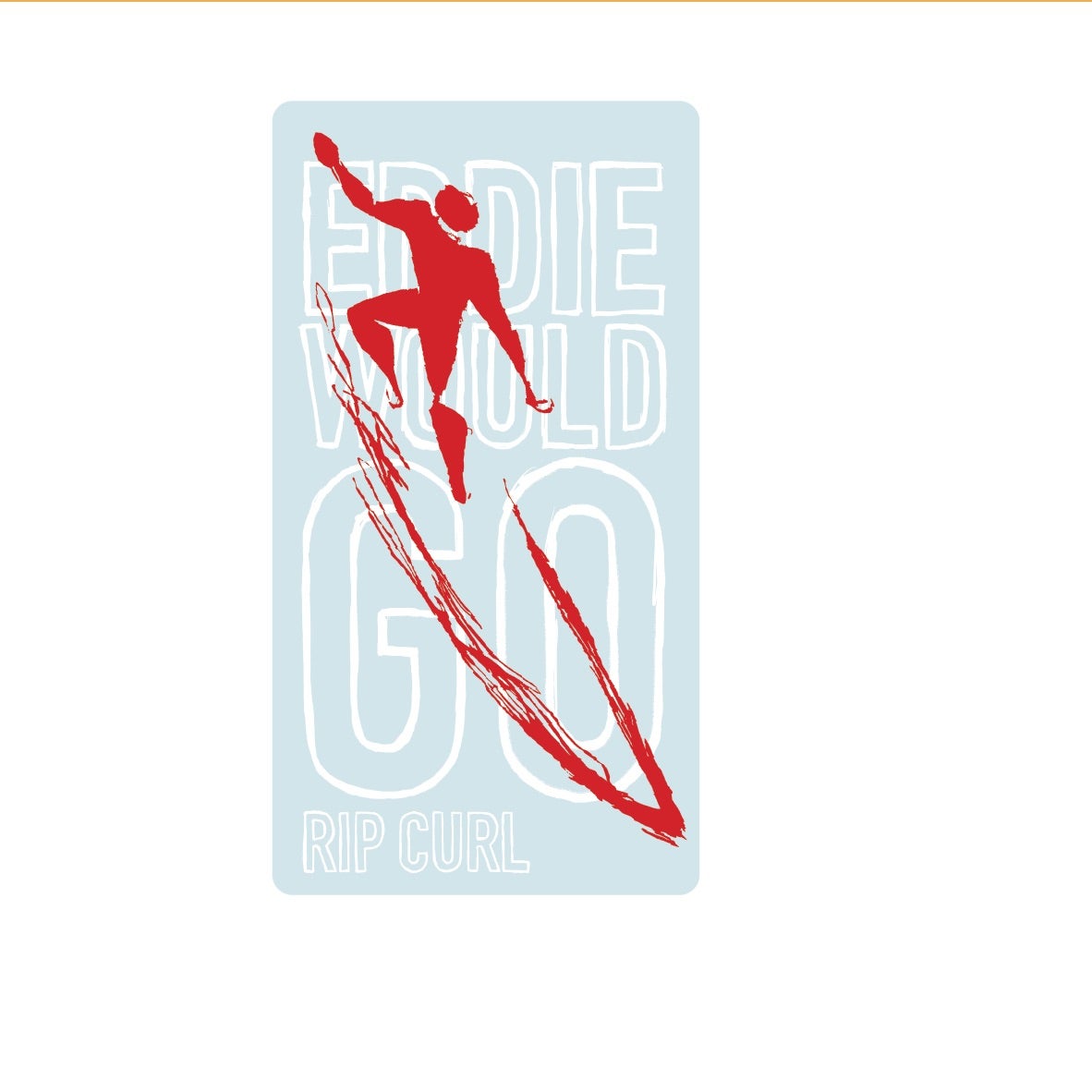rip curl Eddie Would Go Stickers 2025