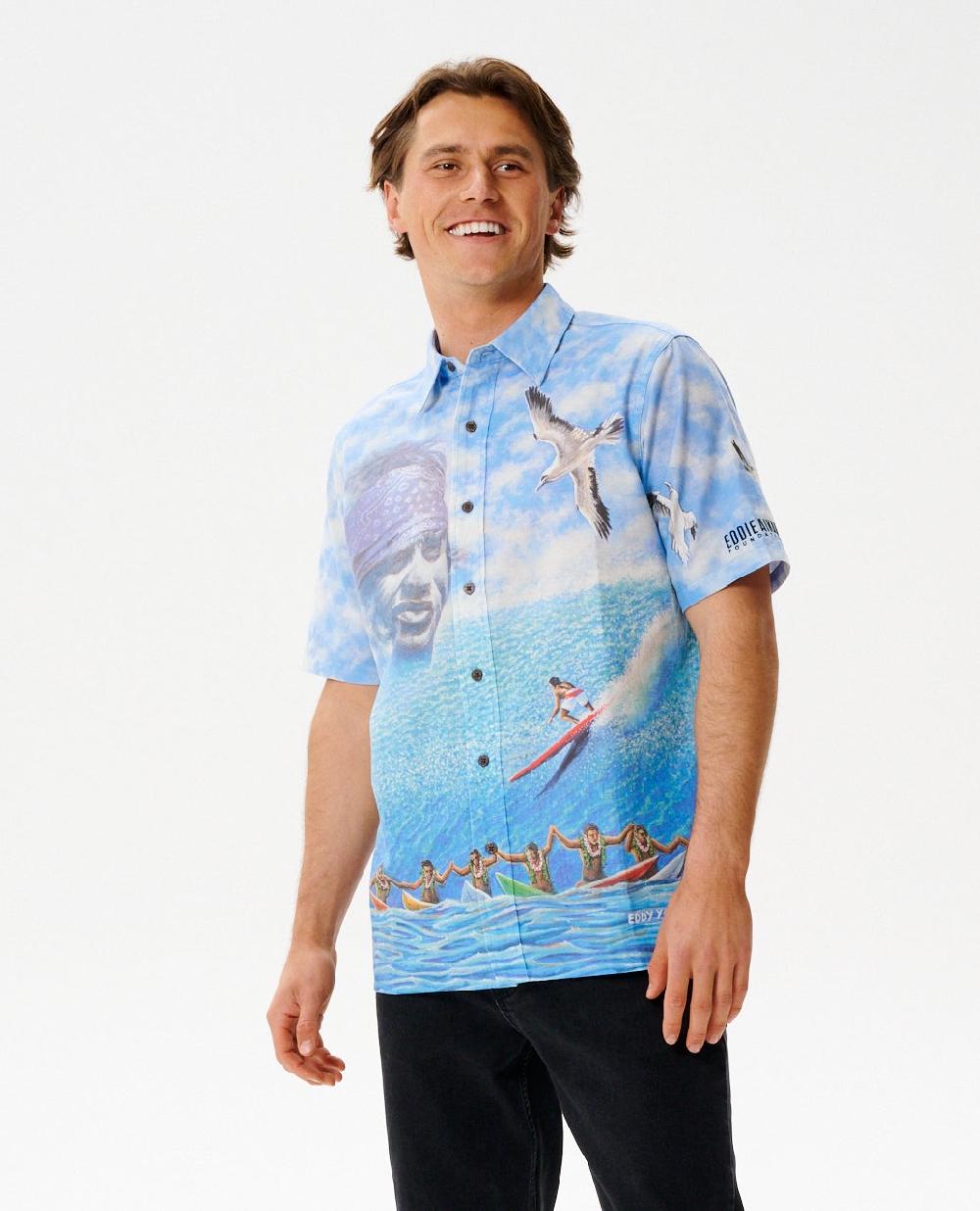 Rip Curl Eddie Would Go Woven Short Sleeve Shirt