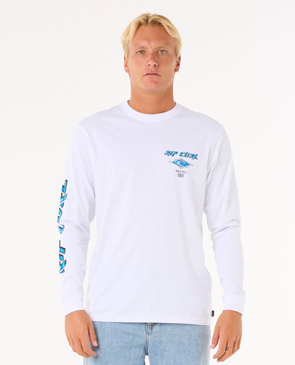 rip curl Fade Out Icon Long Sleeve Tee
