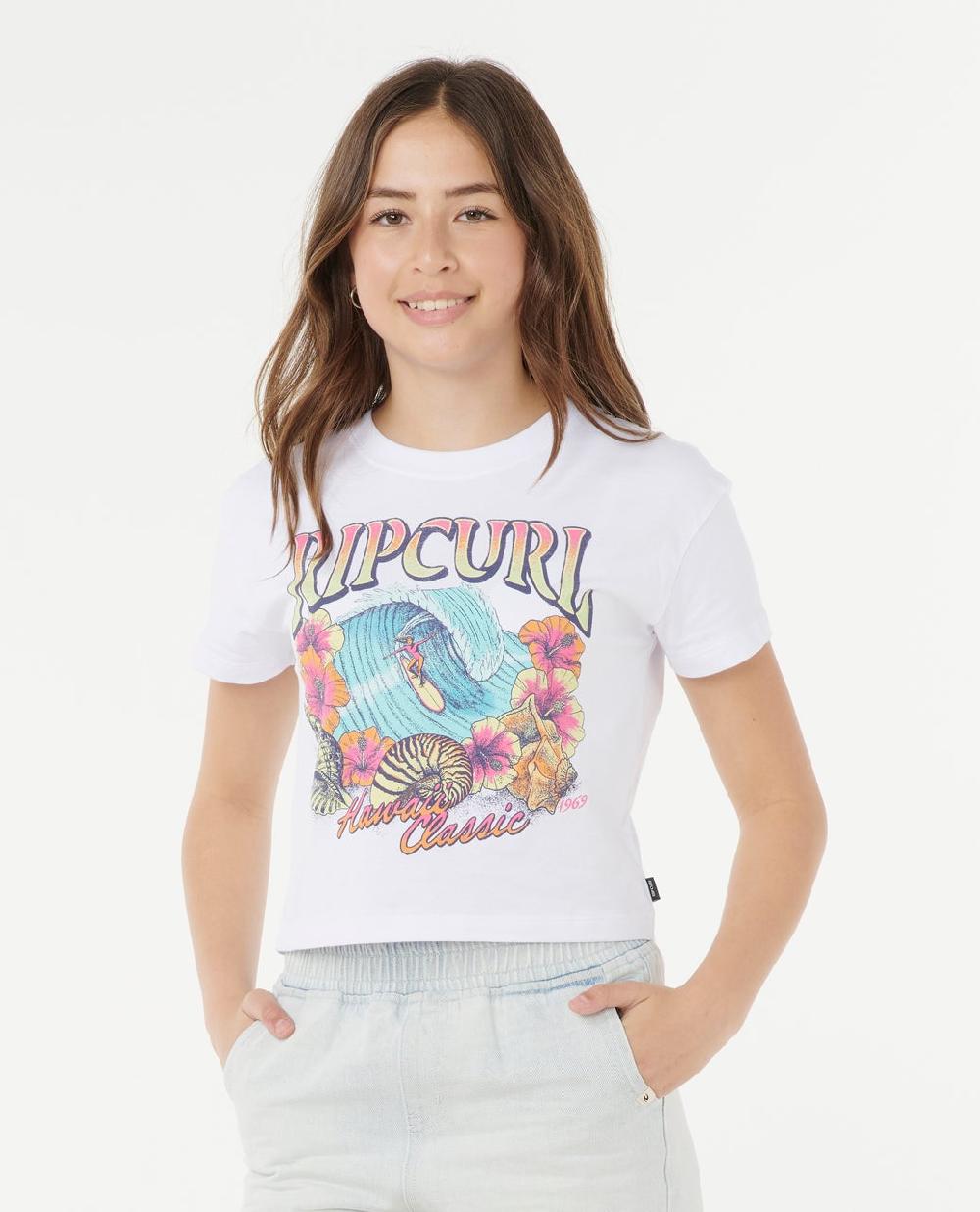 rip curl Hawaii Classic Crop Tee - Kids