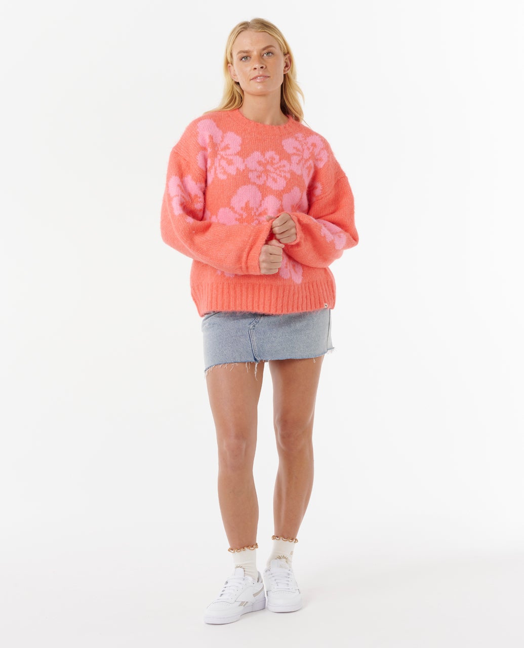 Rip Curl Hibiscus Heat Jacquard Crew