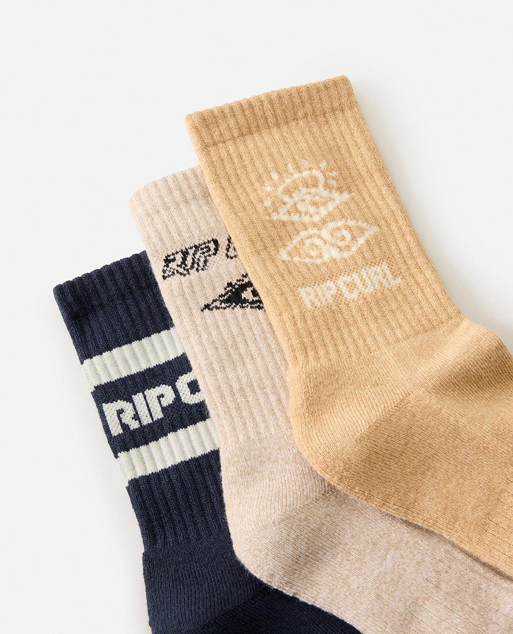Rip Curl Icons Of Surf 3-Pack Socks
