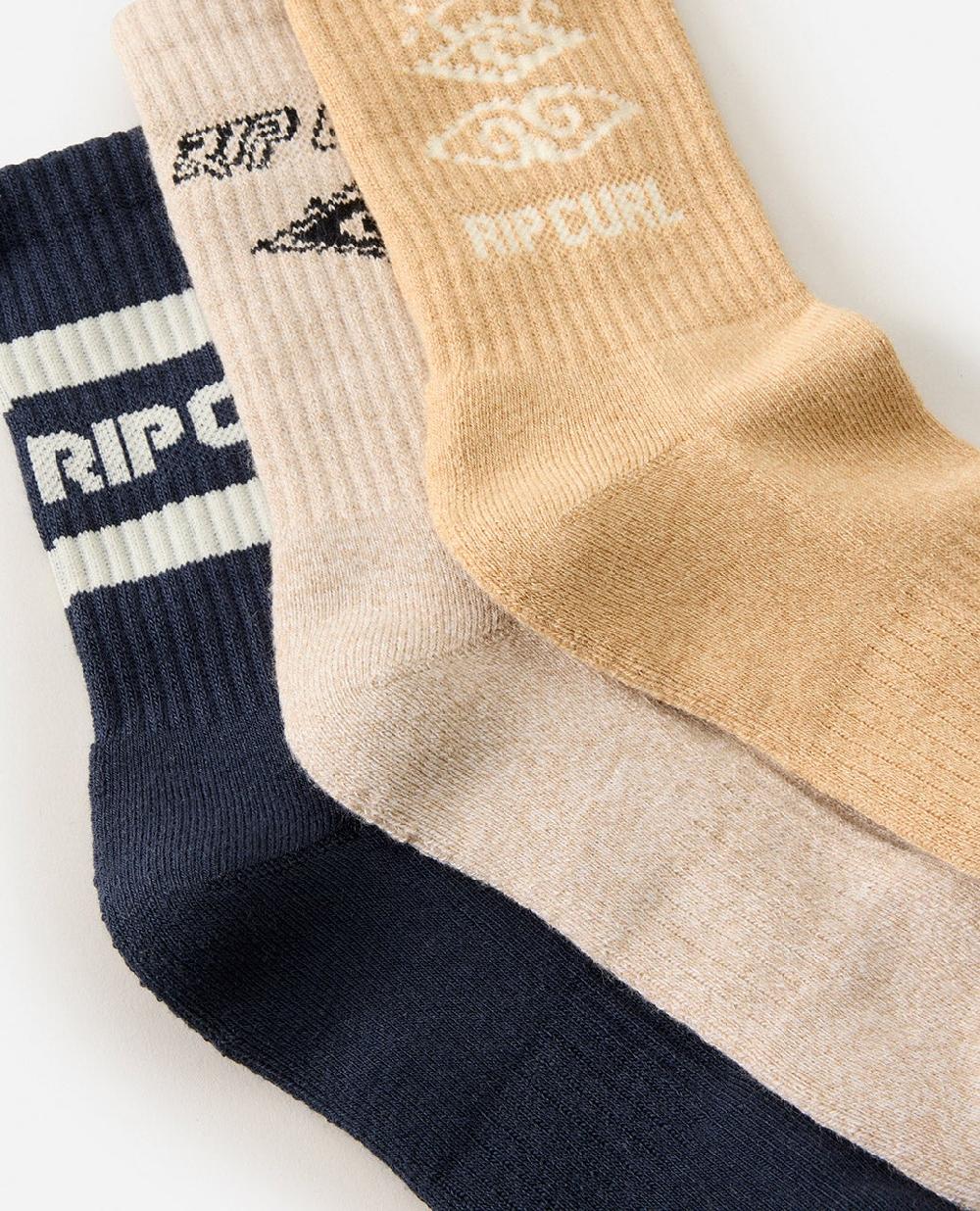 Rip Curl Icons Of Surf 3-Pack Socks