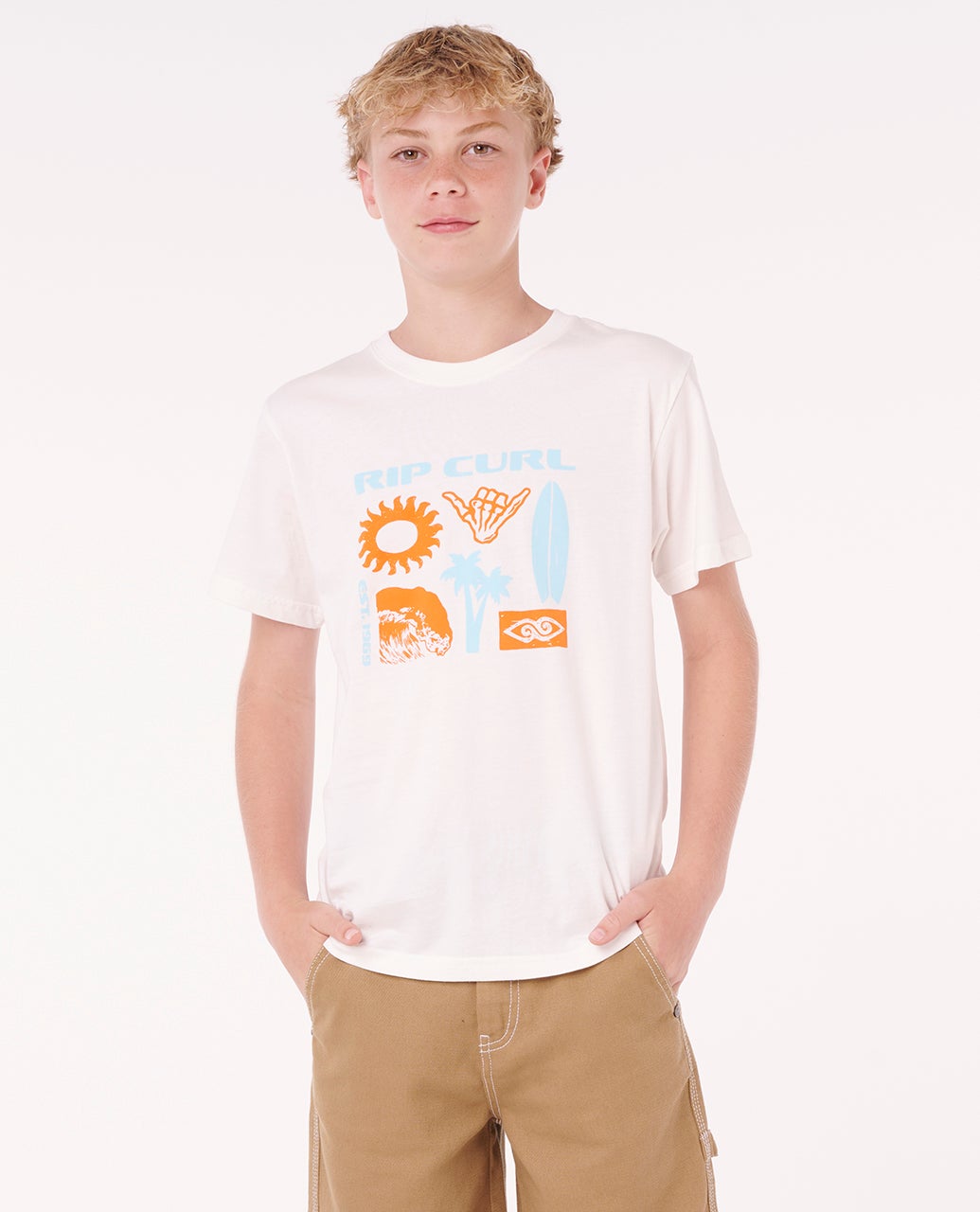 rip curl Island Paradiso Logo Tee - Kids